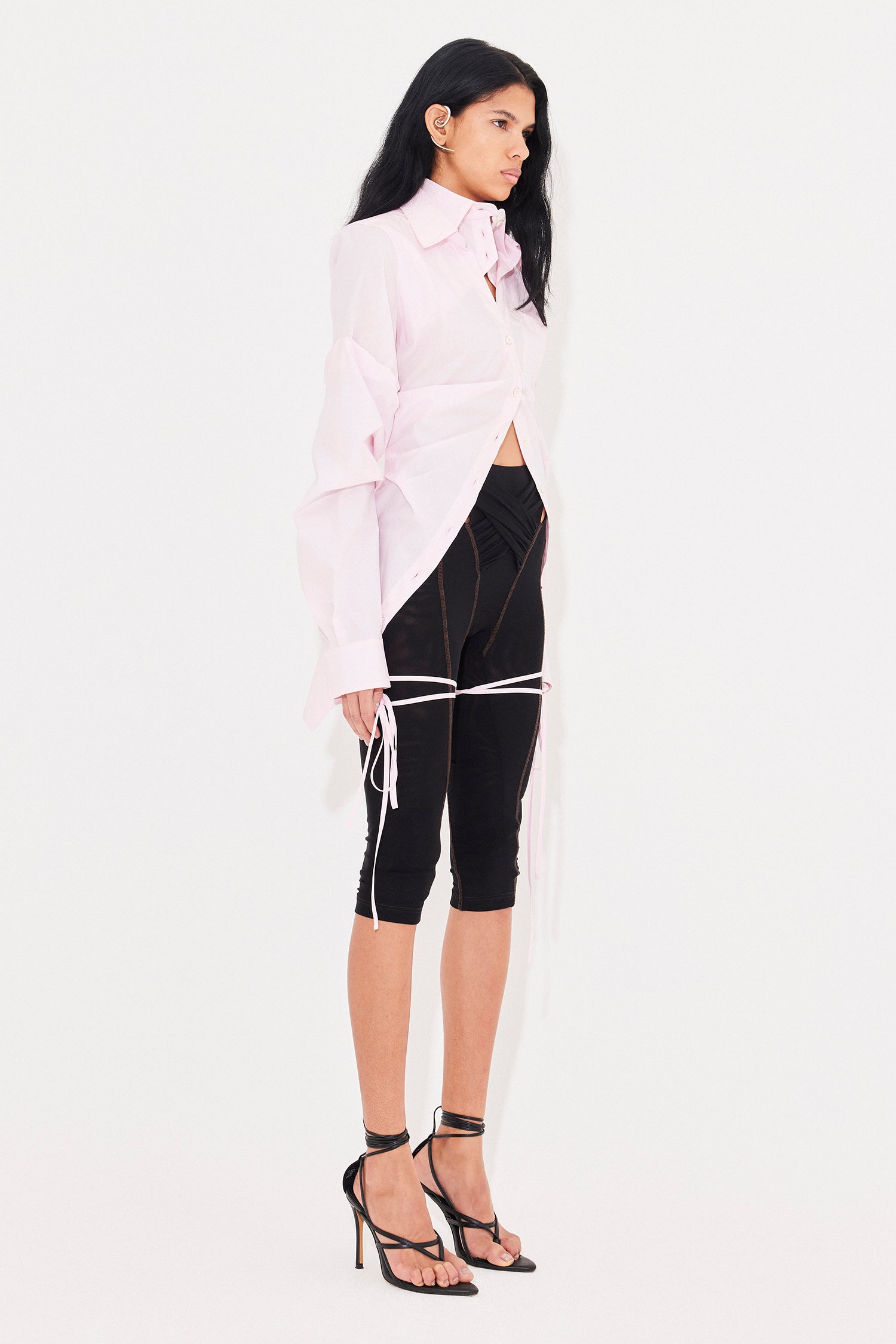 Breakfast shirt dress pink