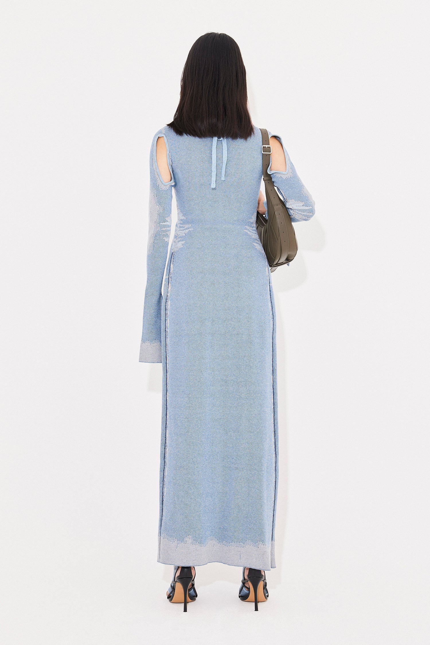 Long denim salem cardigan denim blues