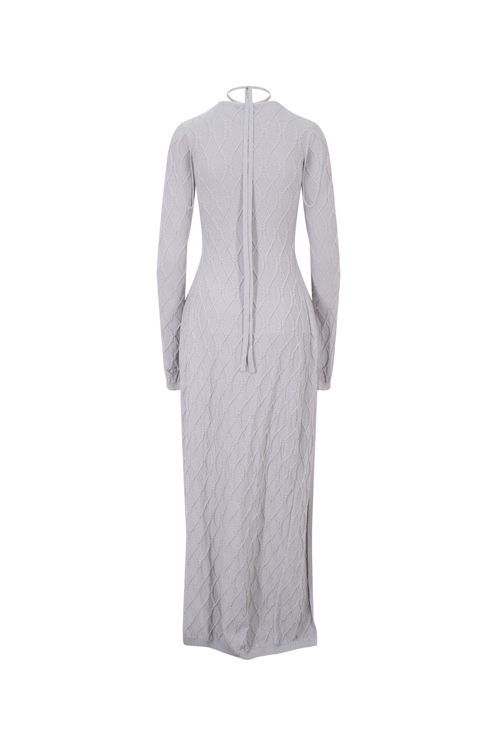 Long cable salem cardigan grey