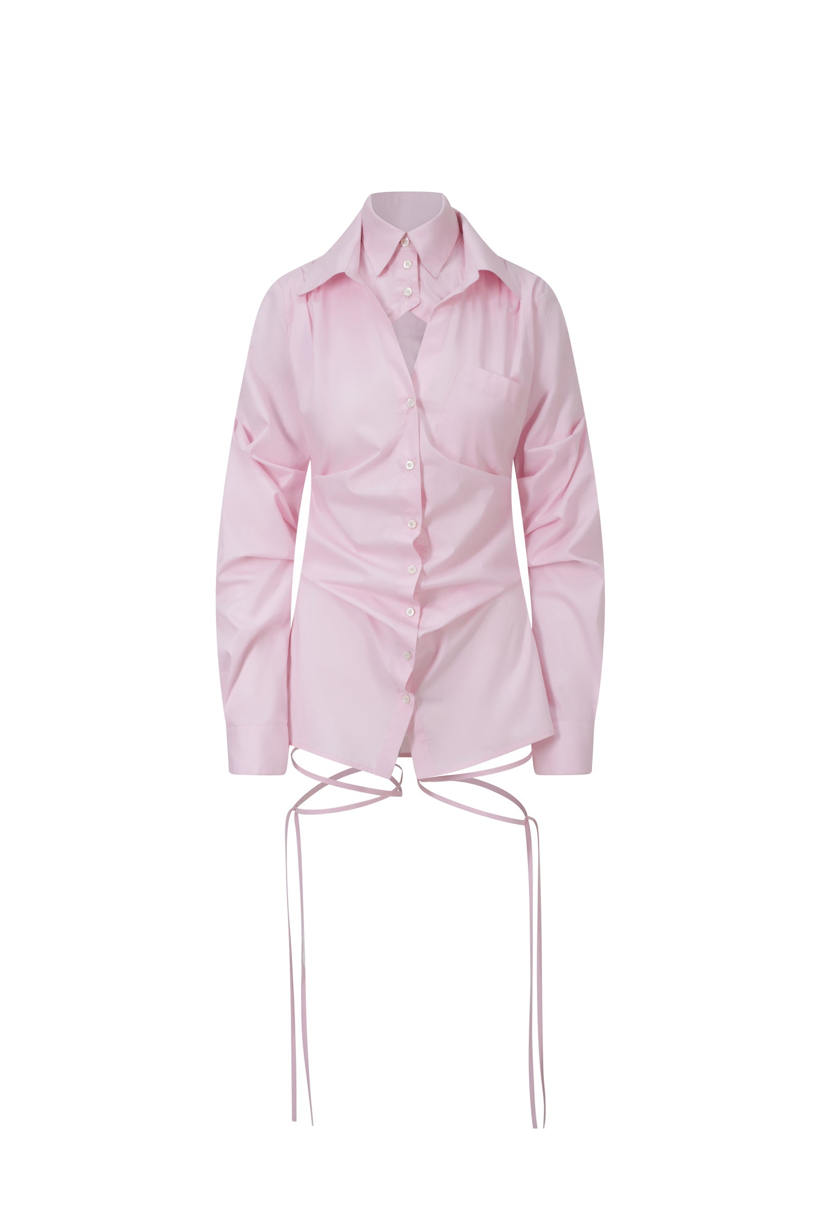 Breakfast shirt dress pink