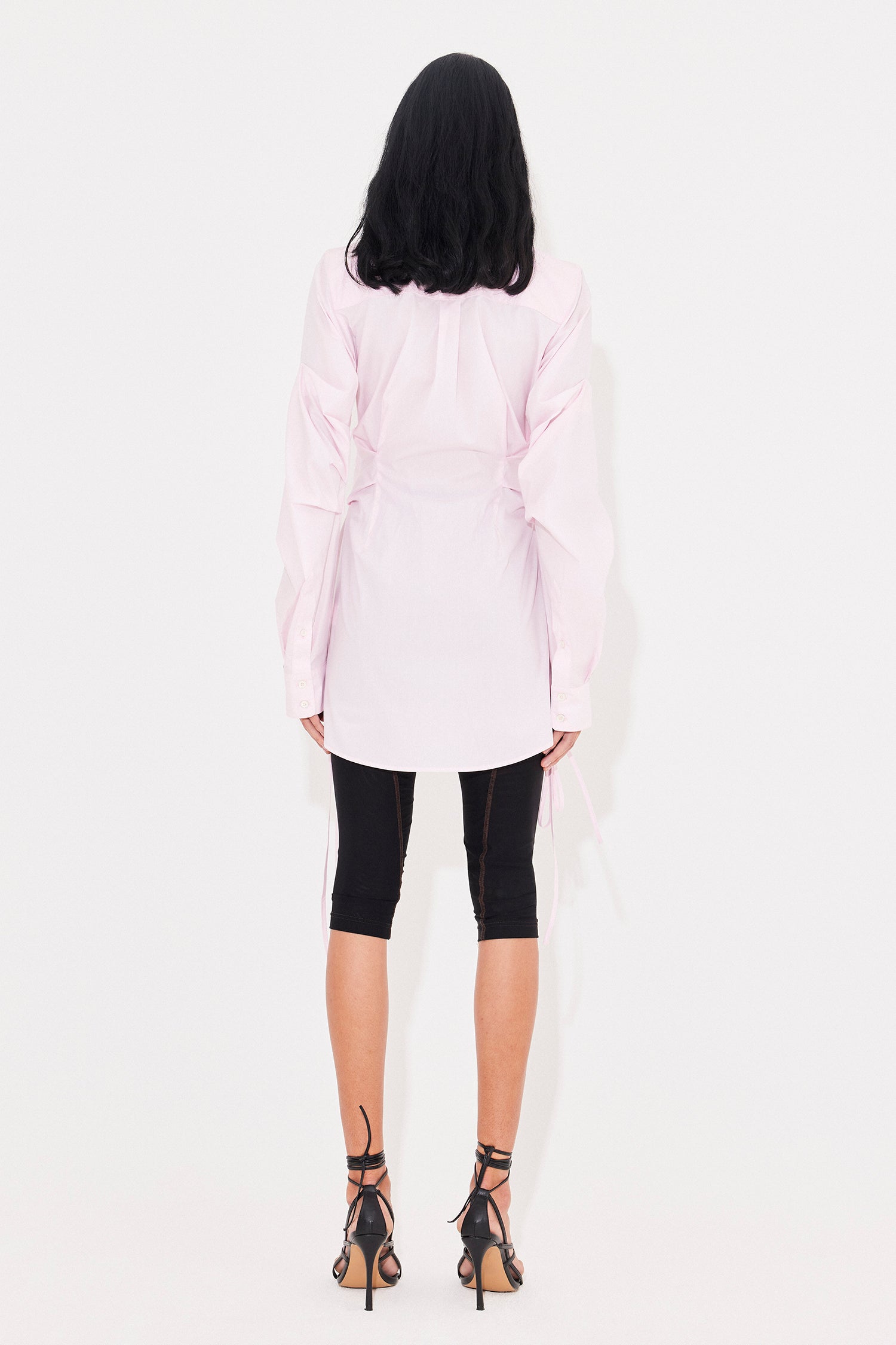 Breakfast shirt dress pink