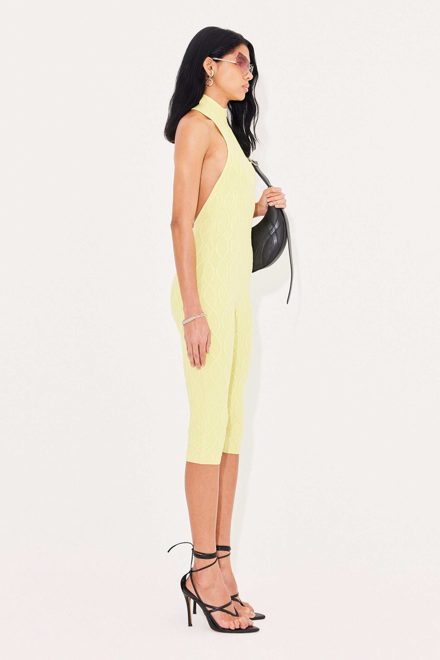 Racer bodysuit yellow