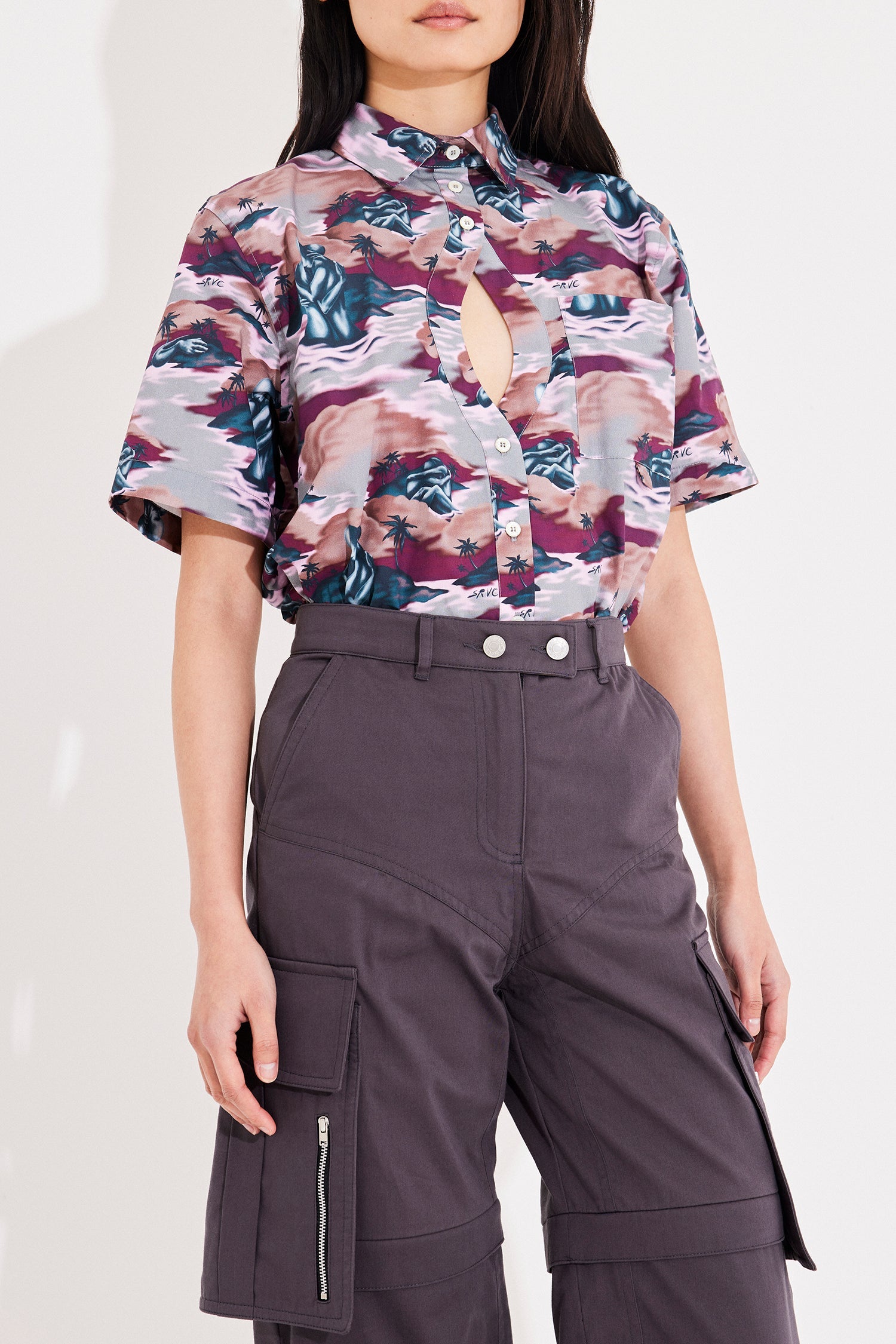 Hawaiian shirt pink aloha
