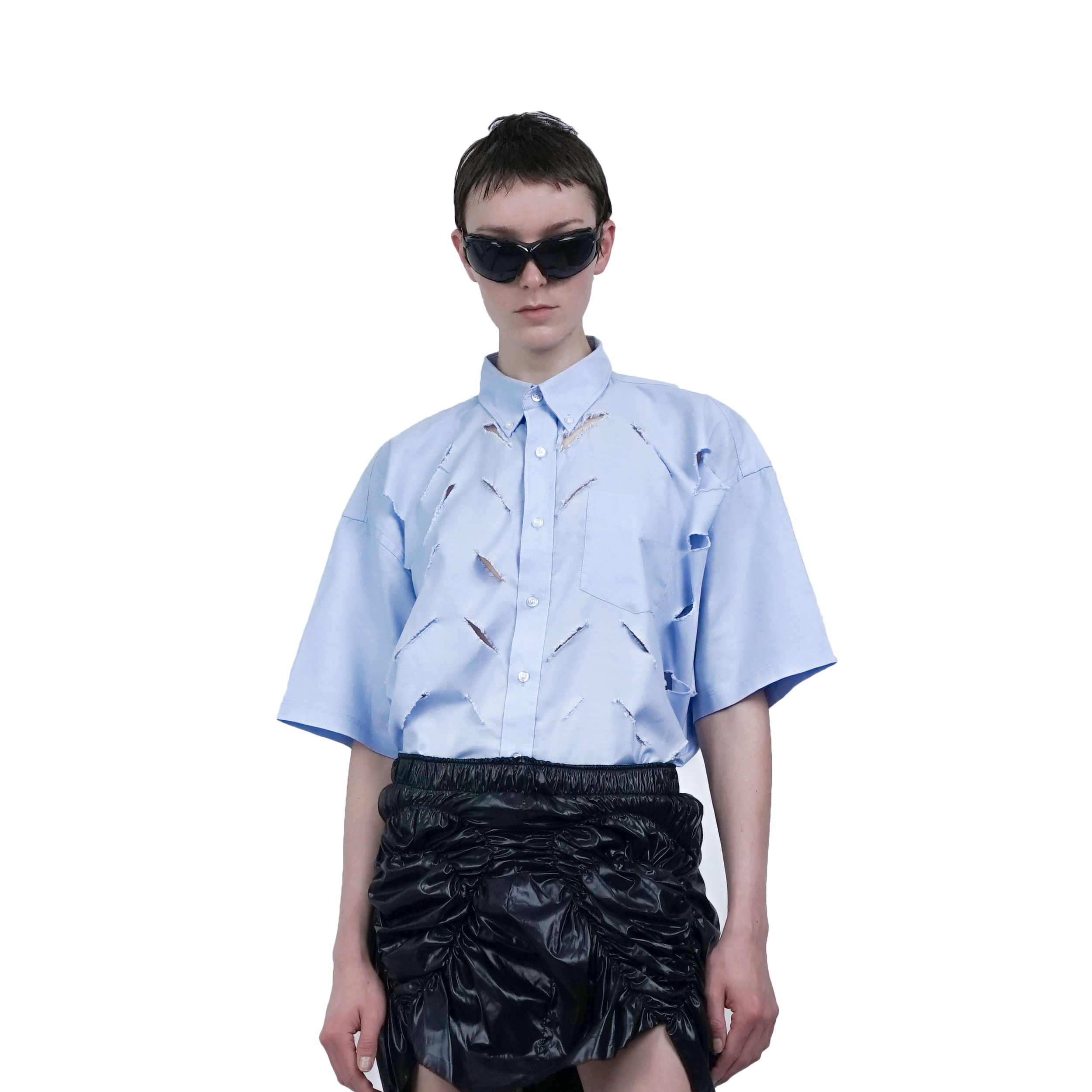 Diagonal cut shirt