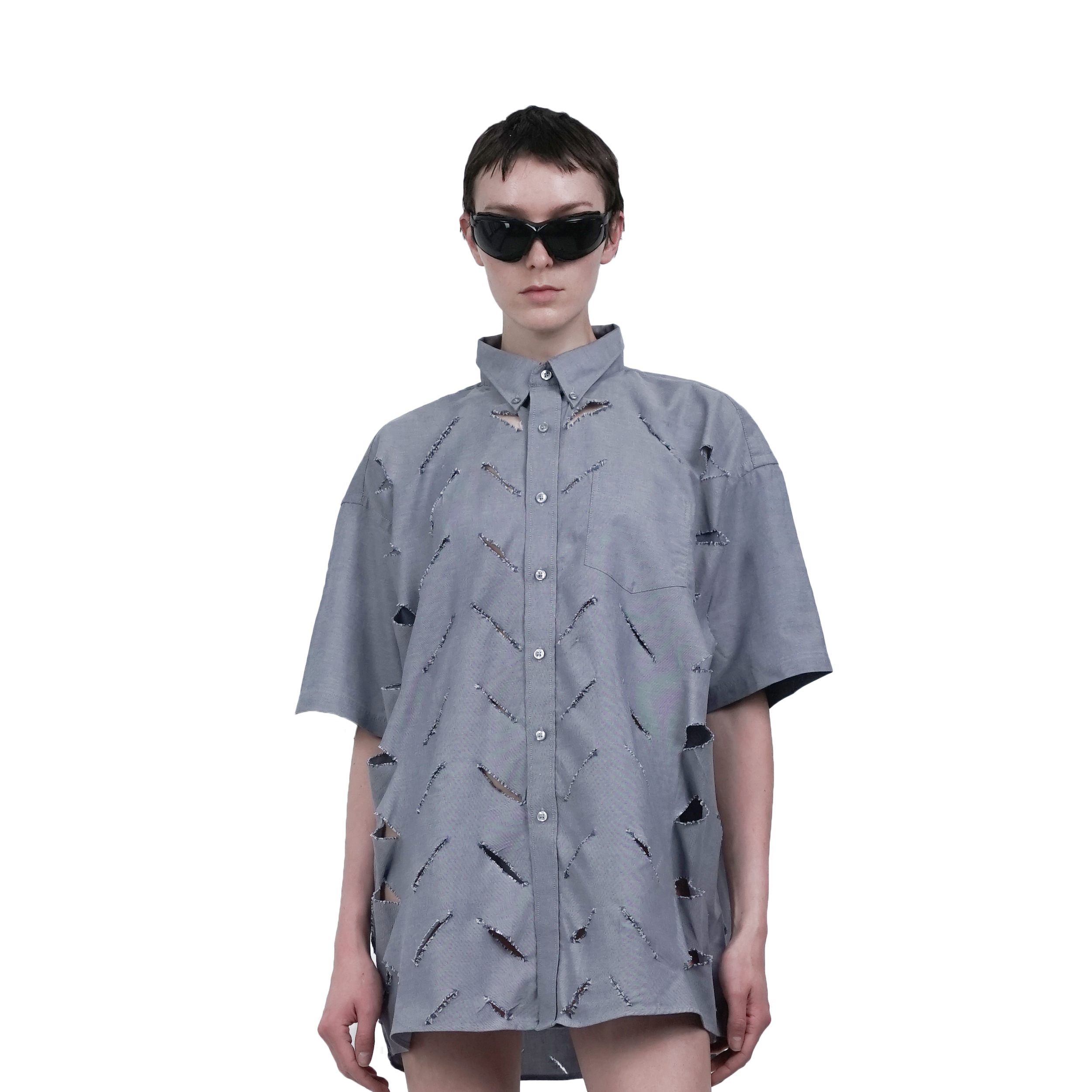Diagonal cut shirt