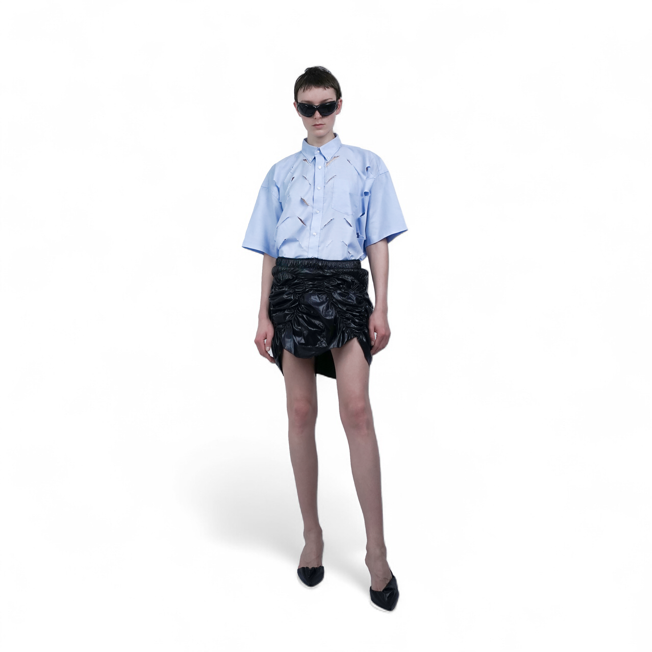 Diagonal cut shirt
