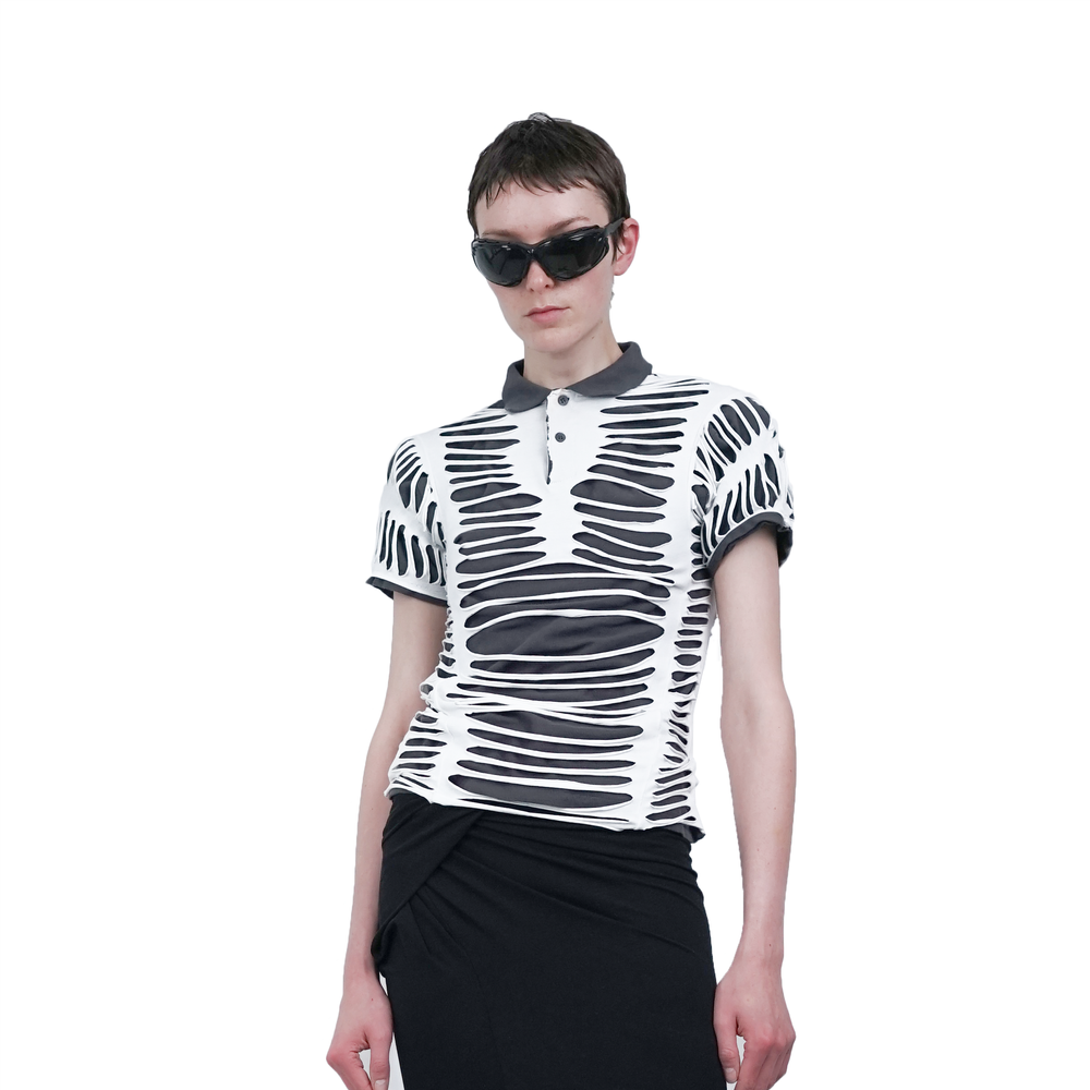 Layered cut polo