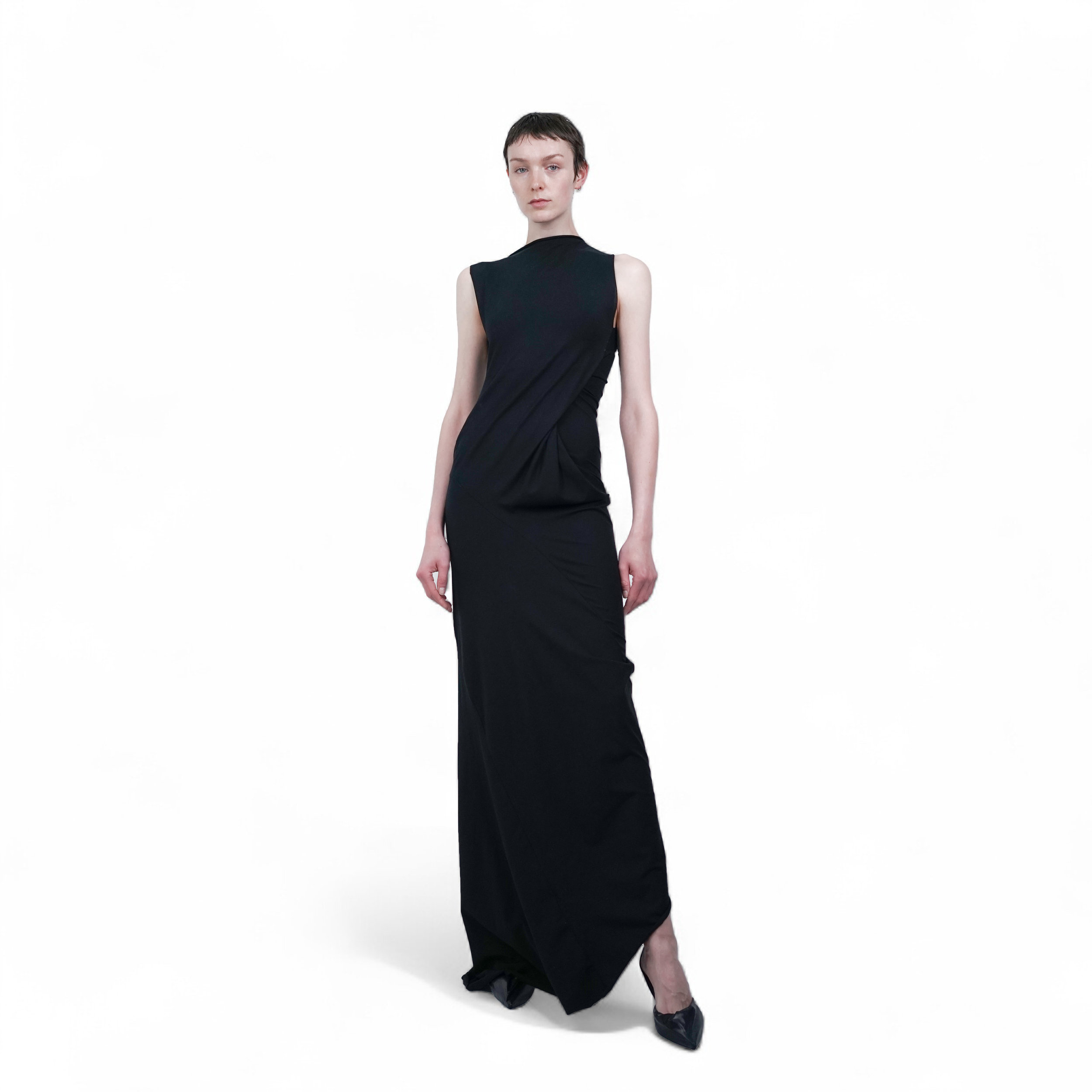 Draped jersey dress