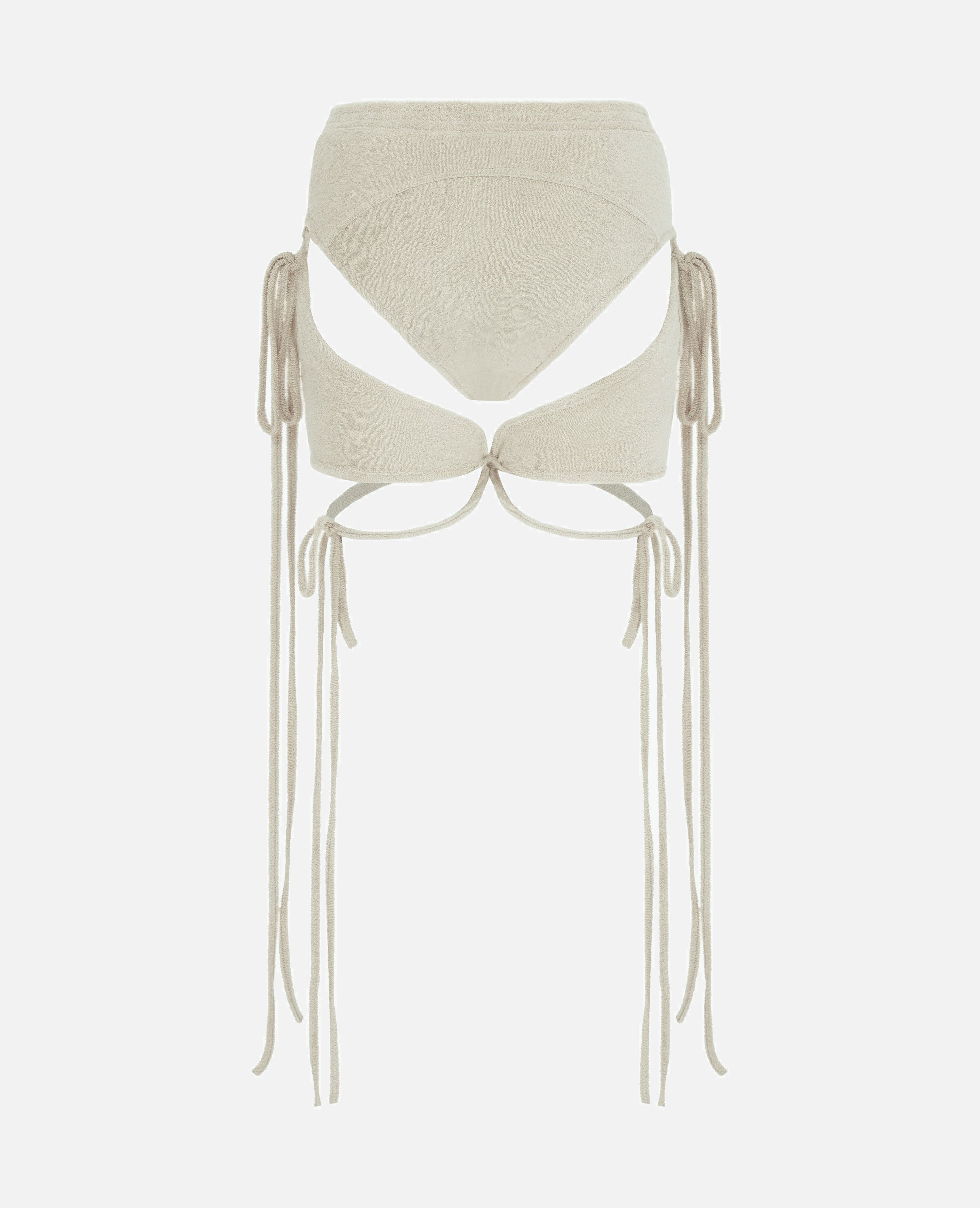 Rodeo shorts with chaps sand