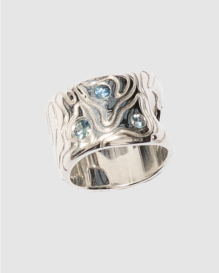 Globe ring (teal)