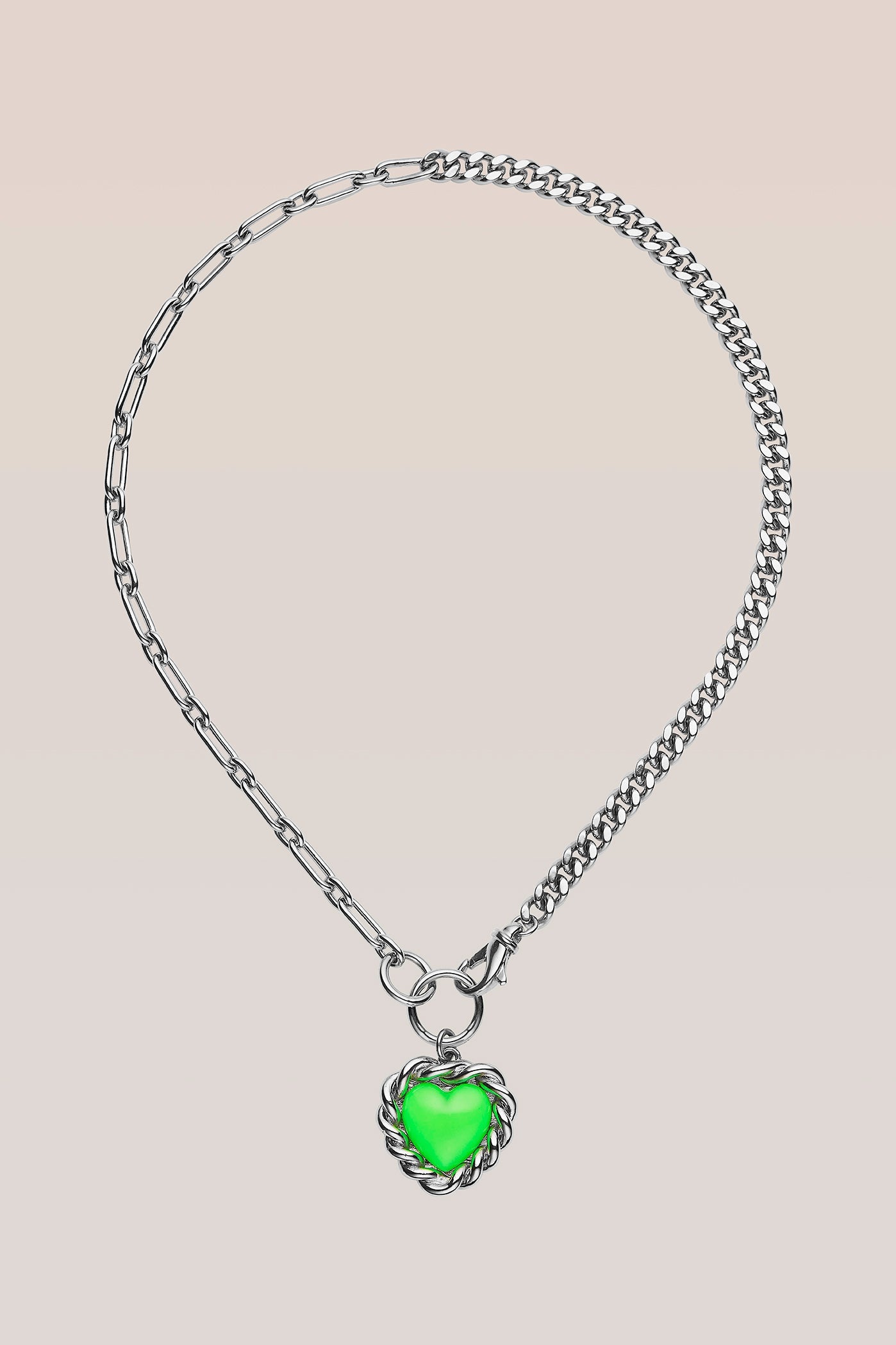 Limelight neon green necklace