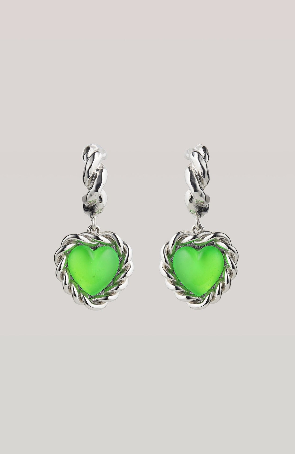 Limelight neon green earrings