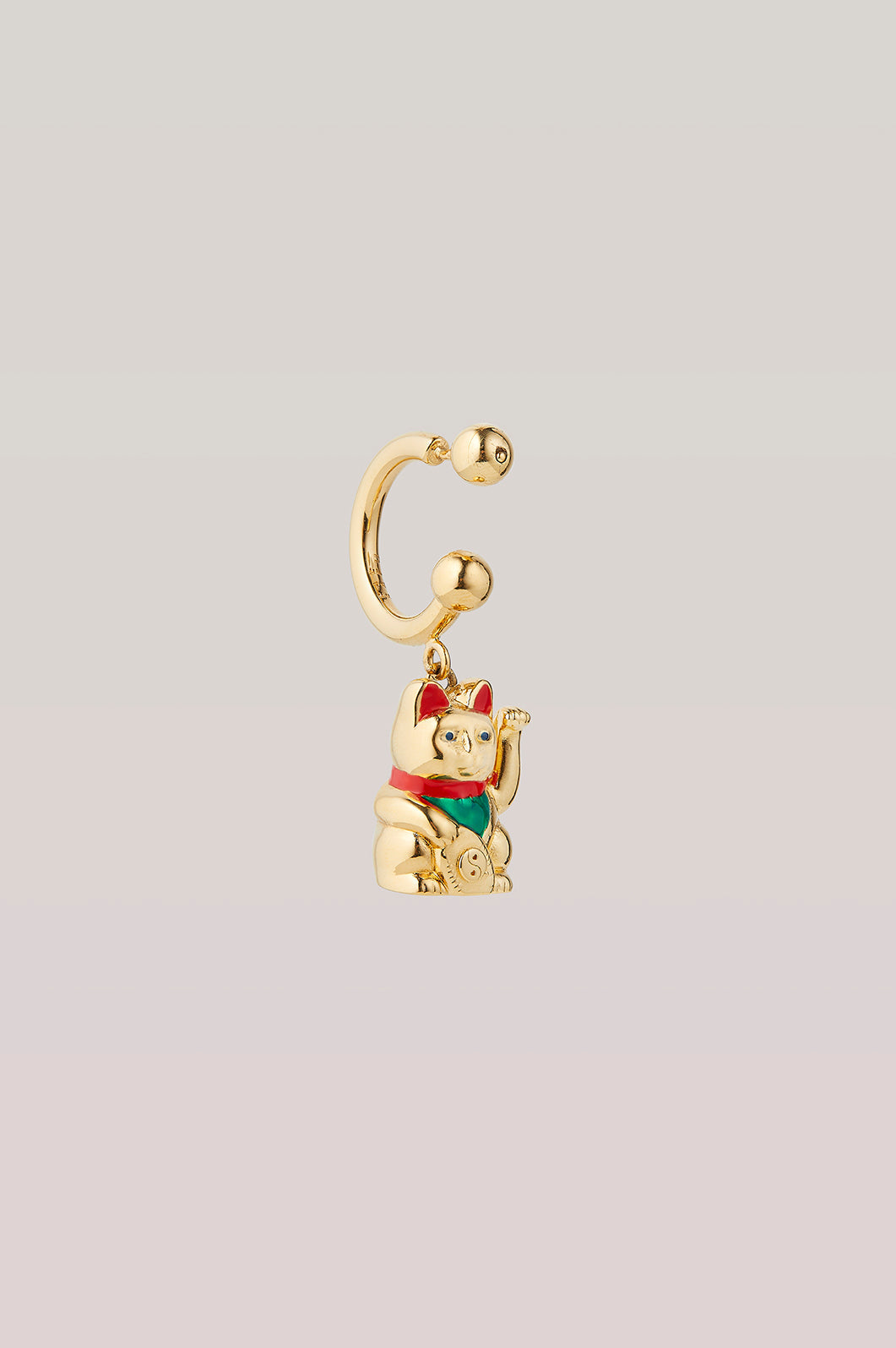 Maneki neko earring