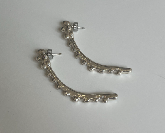 Sea wreath long earrings
