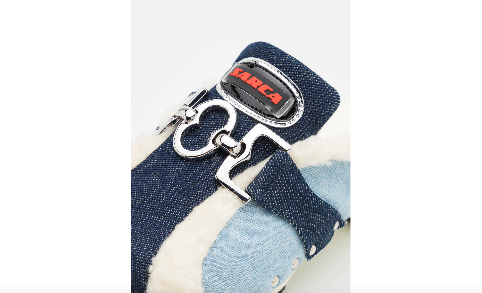 Denim clogs upcycled fabrics