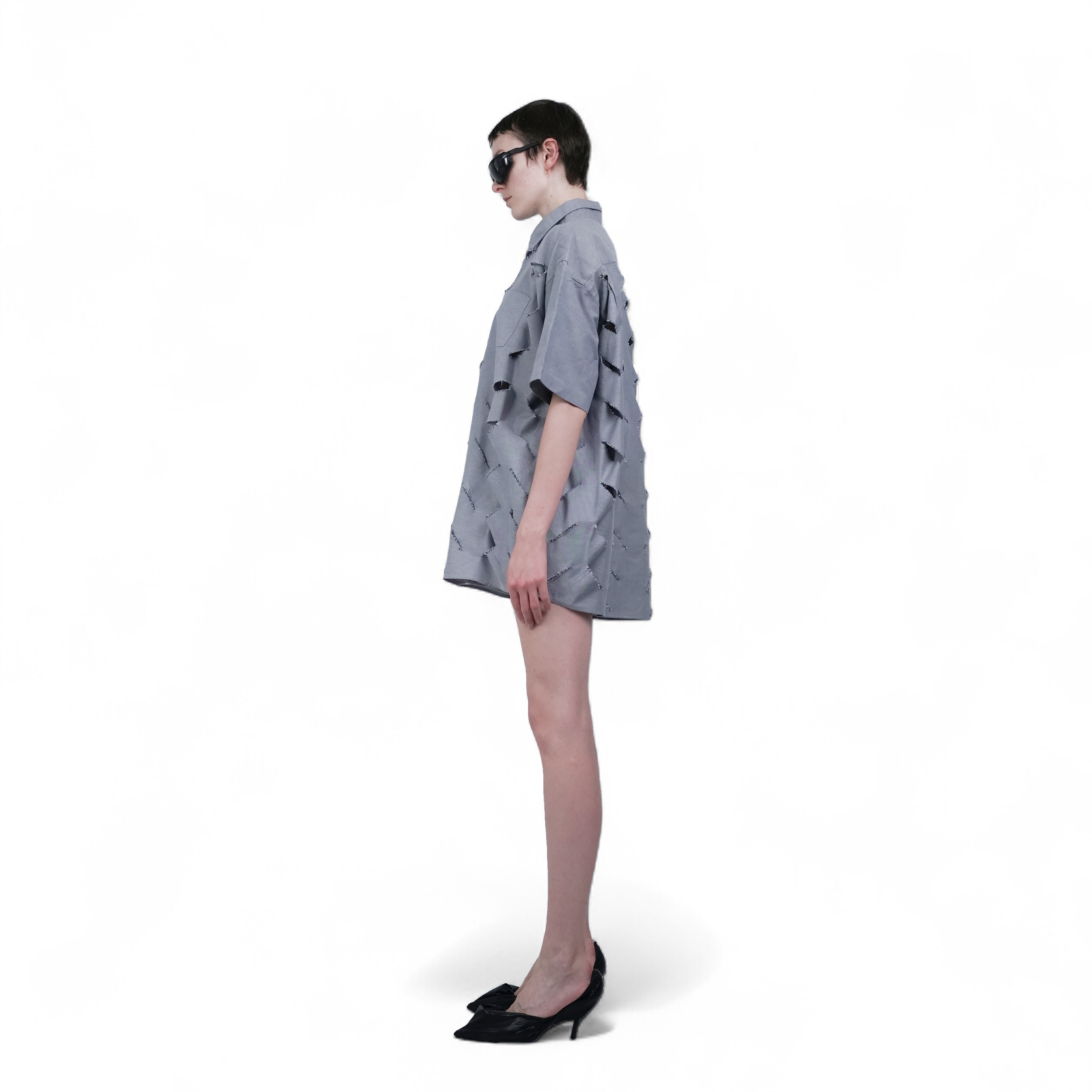 Diagonal cut shirt