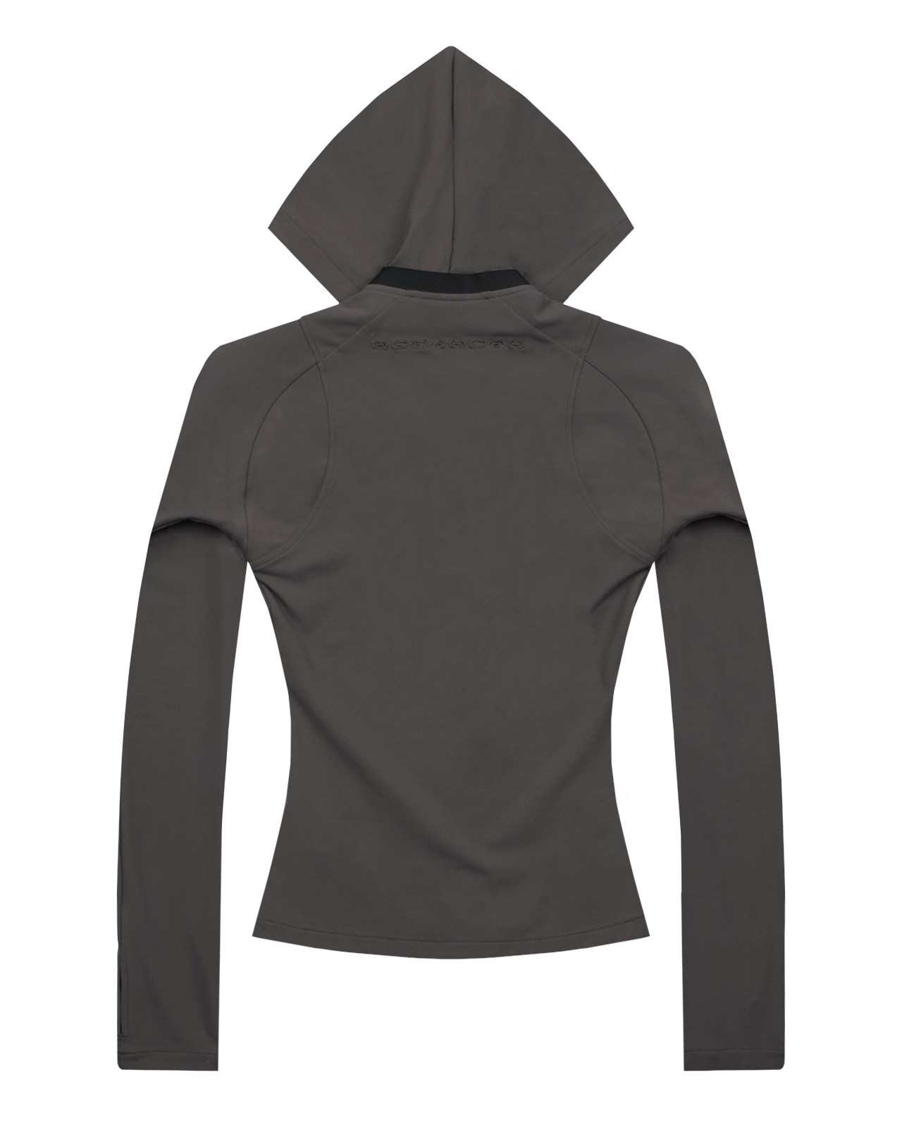 Hooded zip top