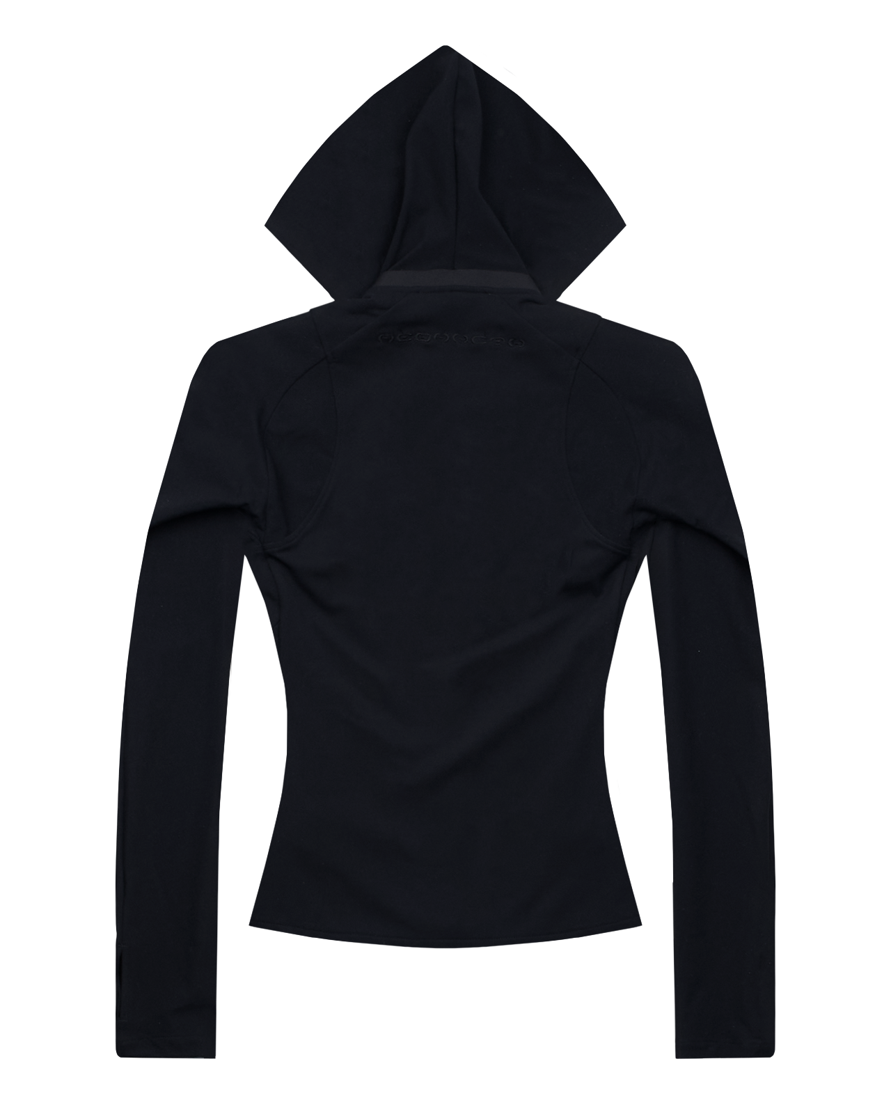Hooded zip top