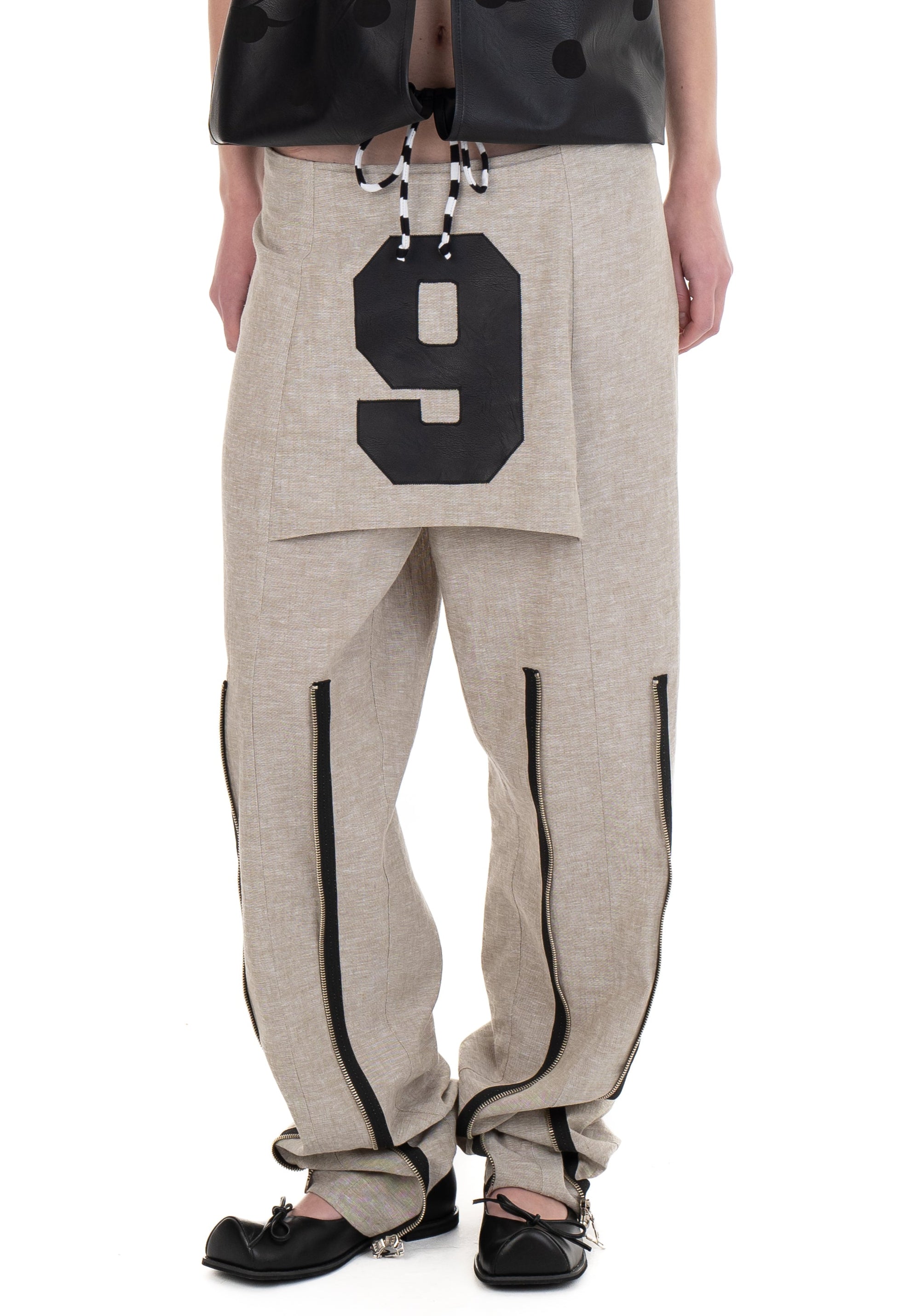 Linen number skirtrousers