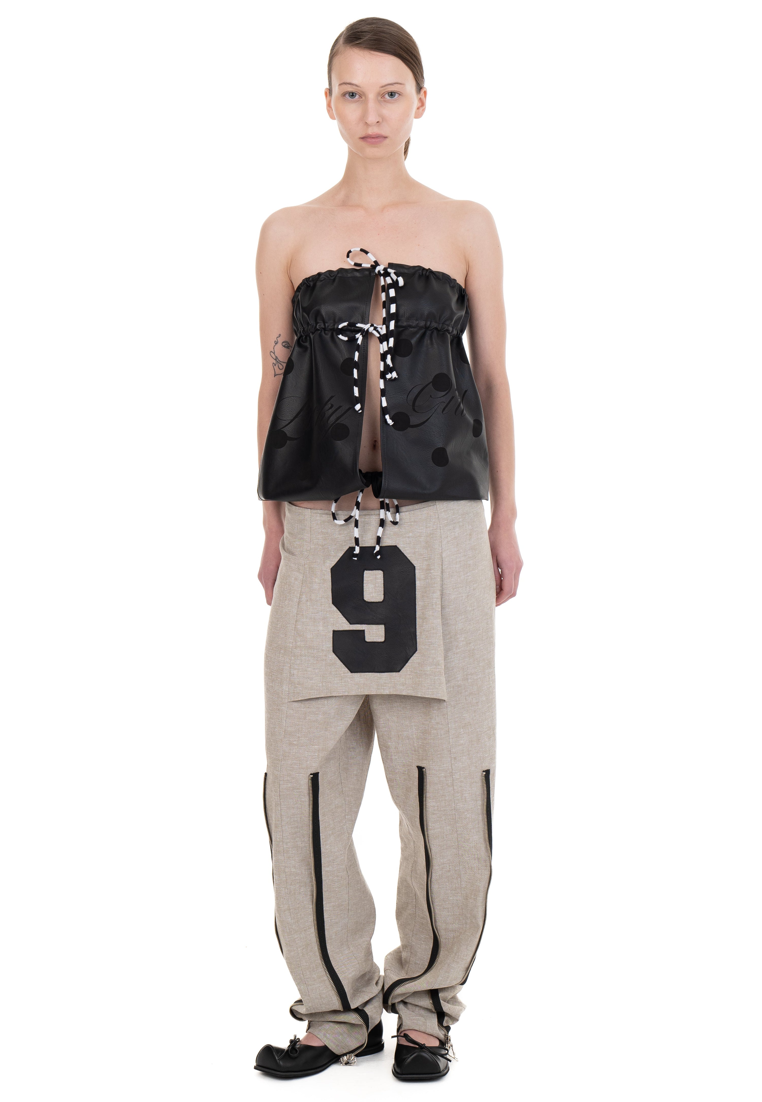 Linen number skirtrousers