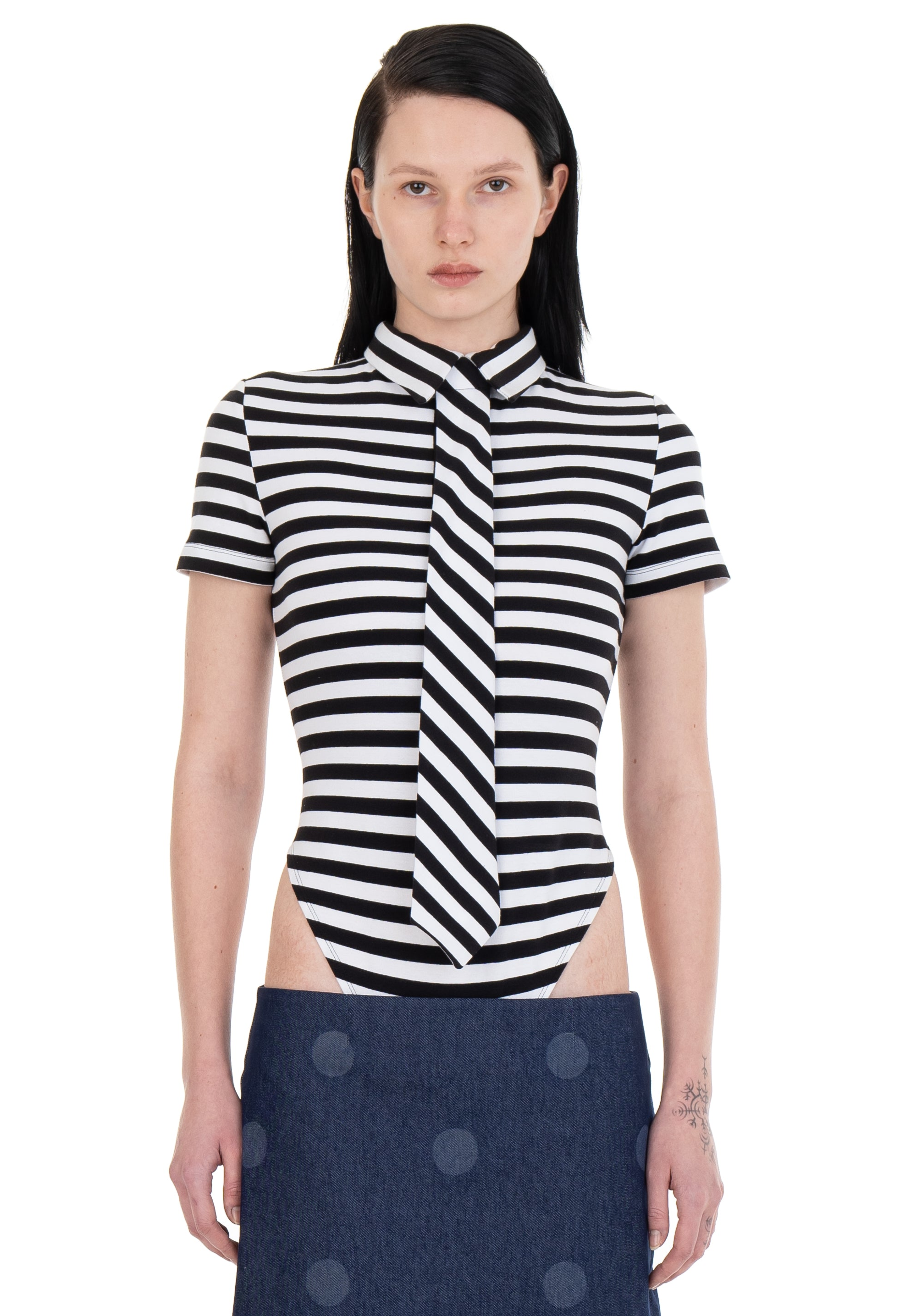 Necktie polo striped