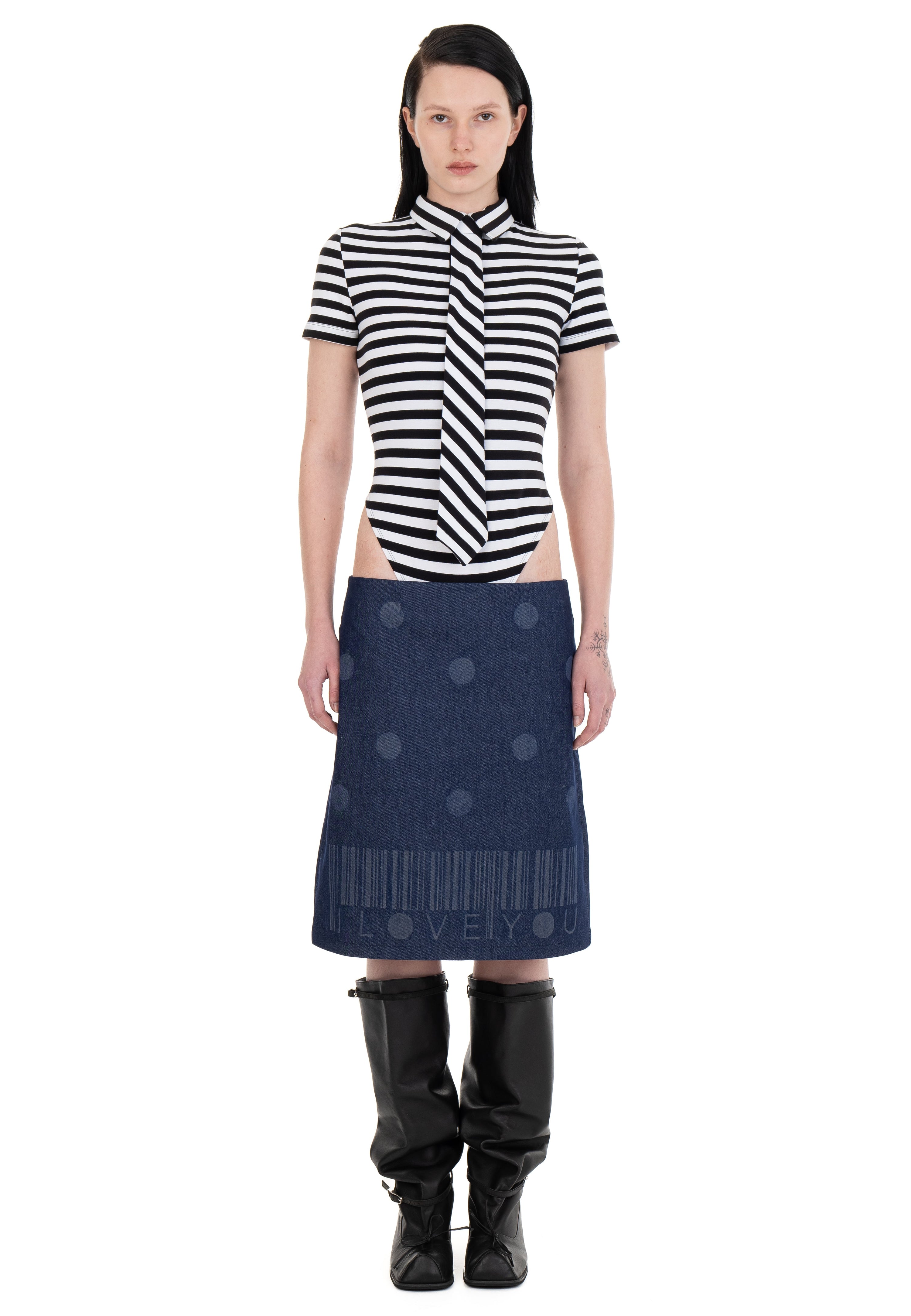 Necktie polo striped