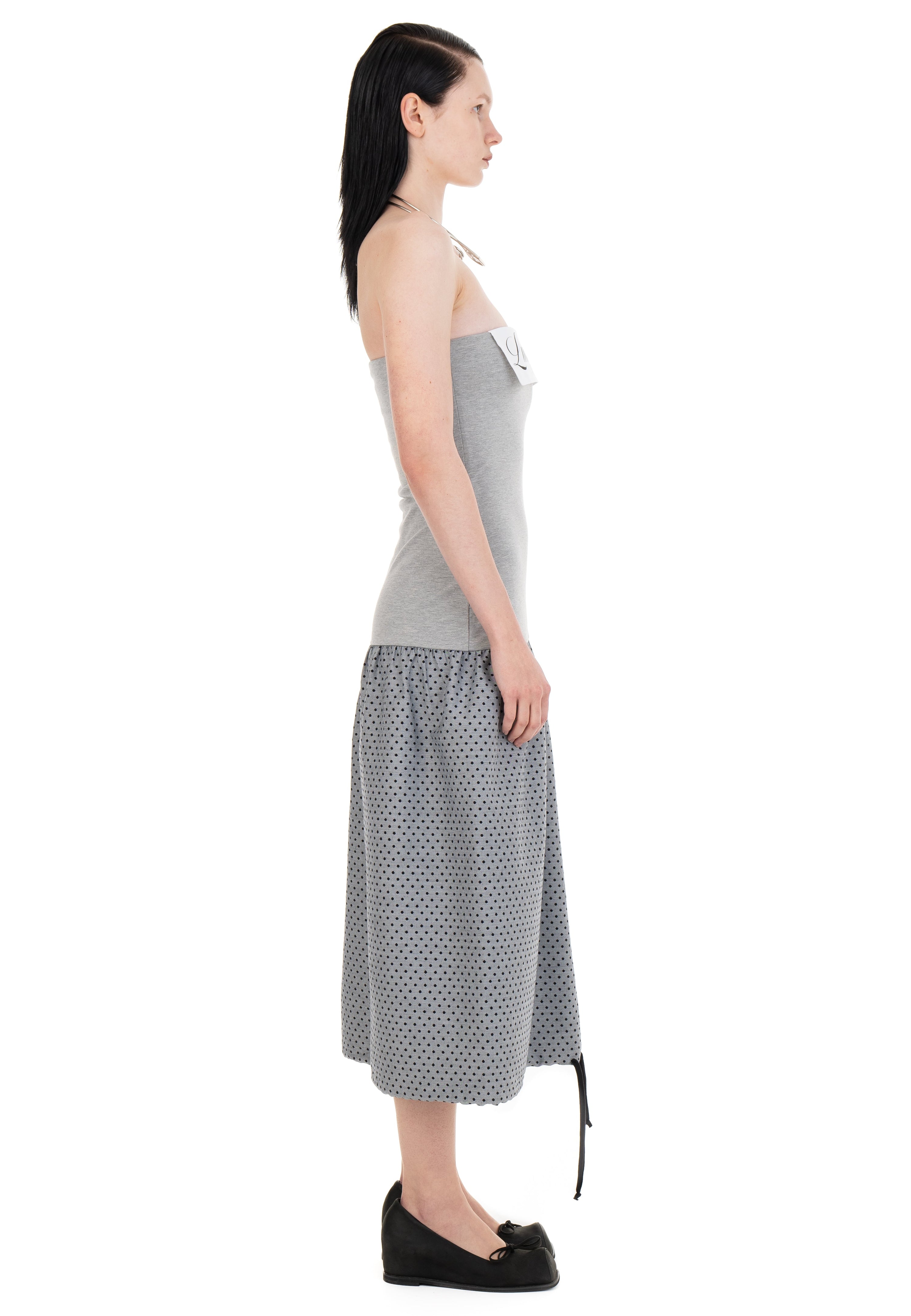 Lucky girl tube dress grey
