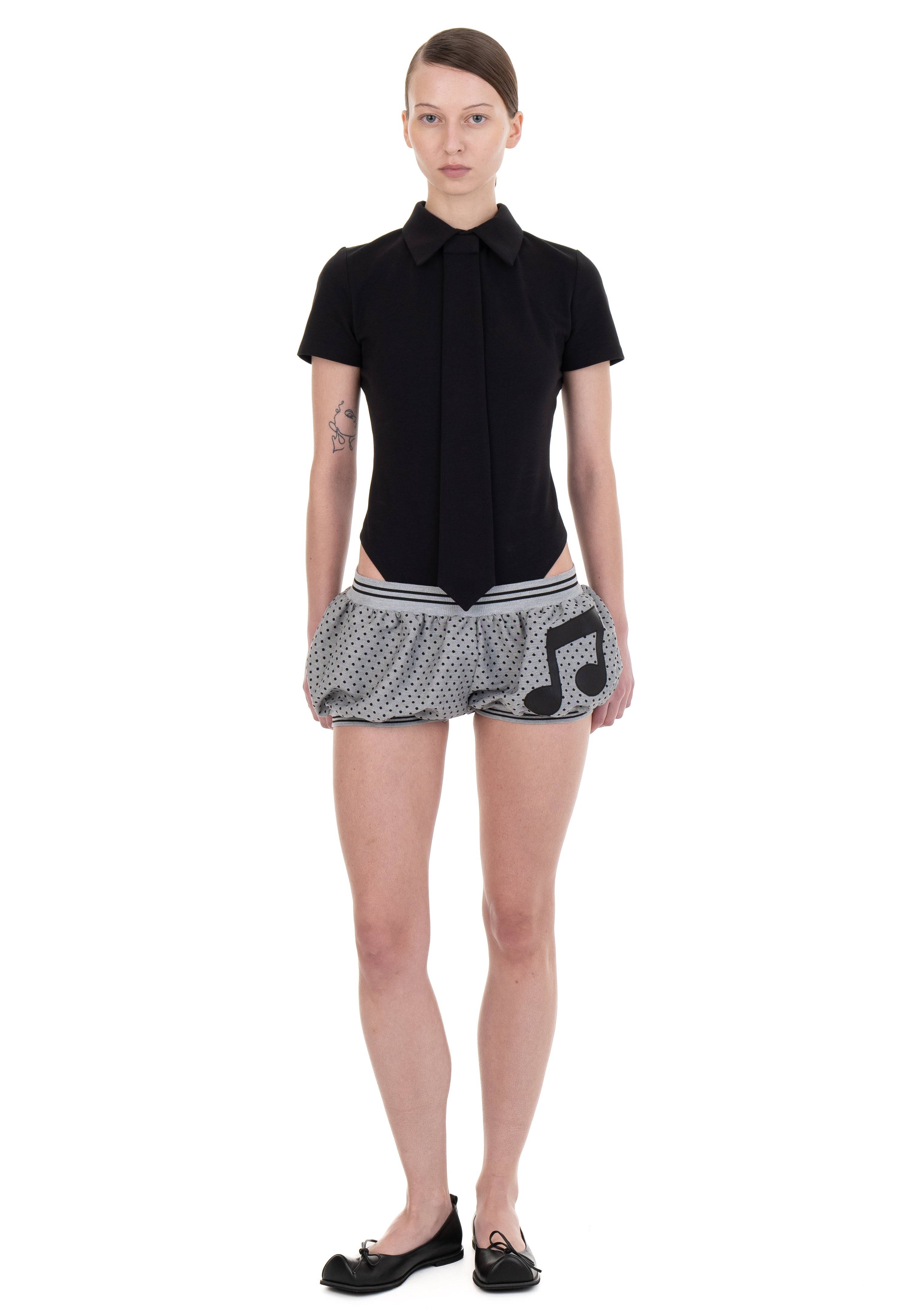 Wool bubble shorts