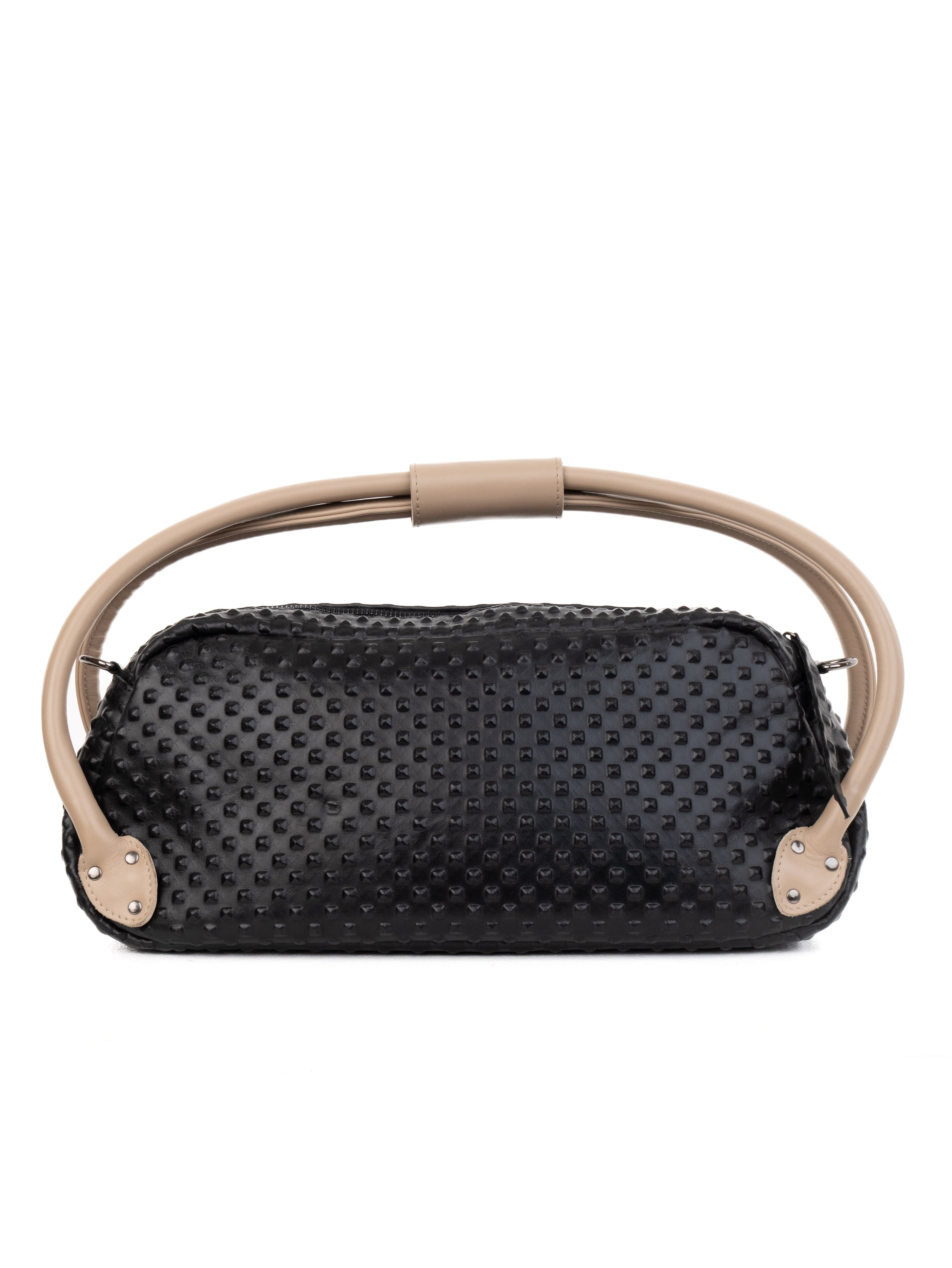 Fava leather bag embossed