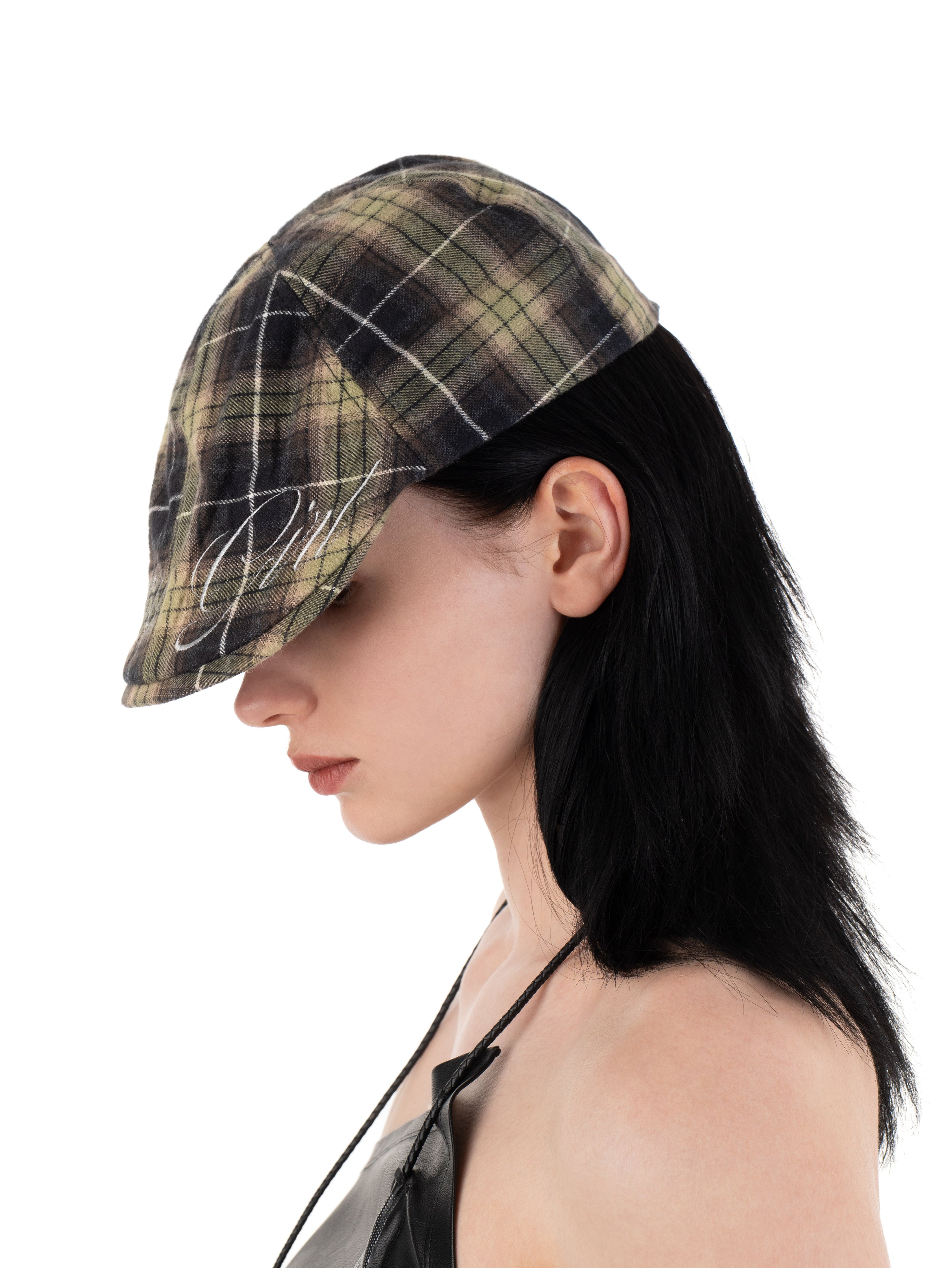 Lucky girl cotton cap green
