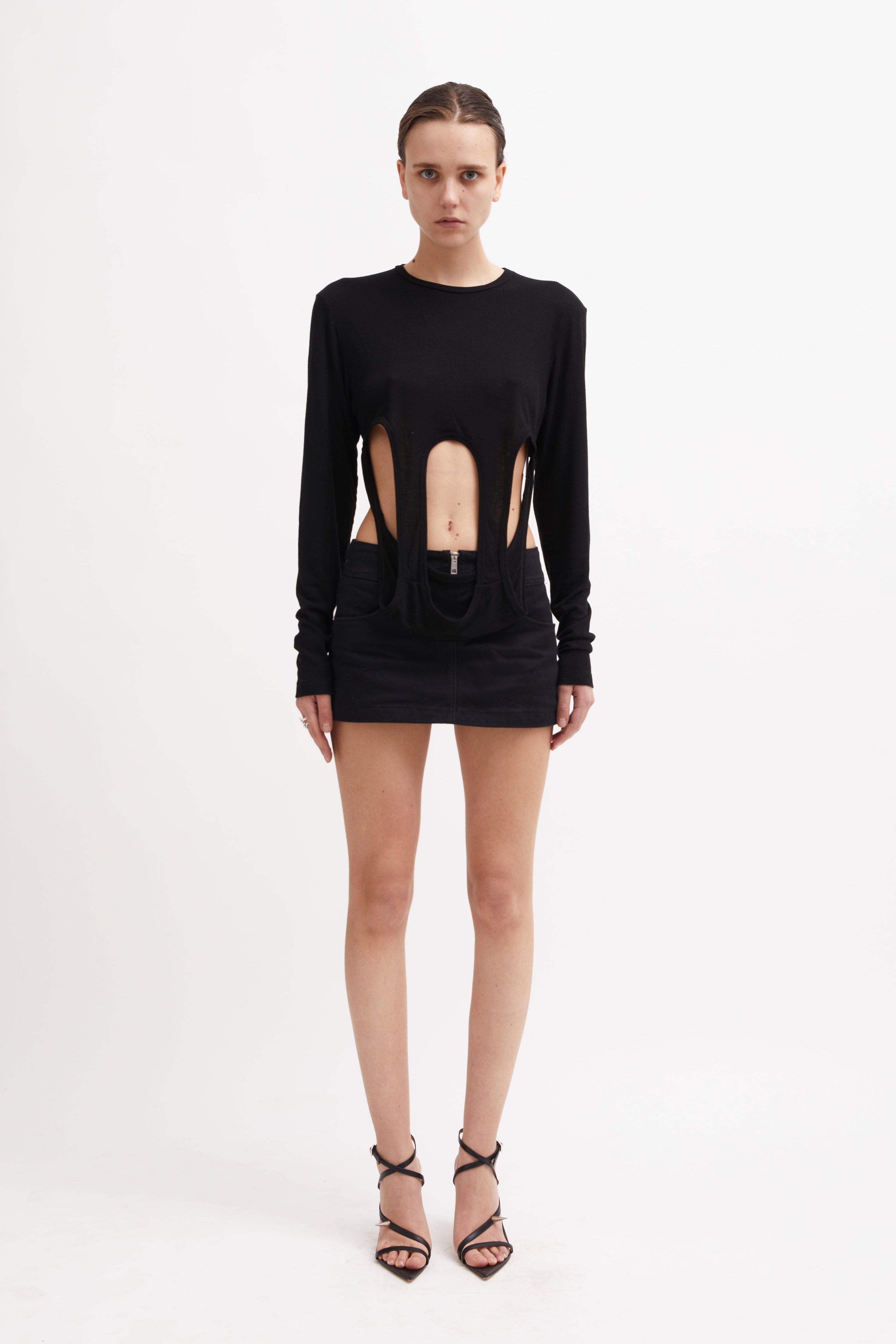 Nasdaq long sleeve top black