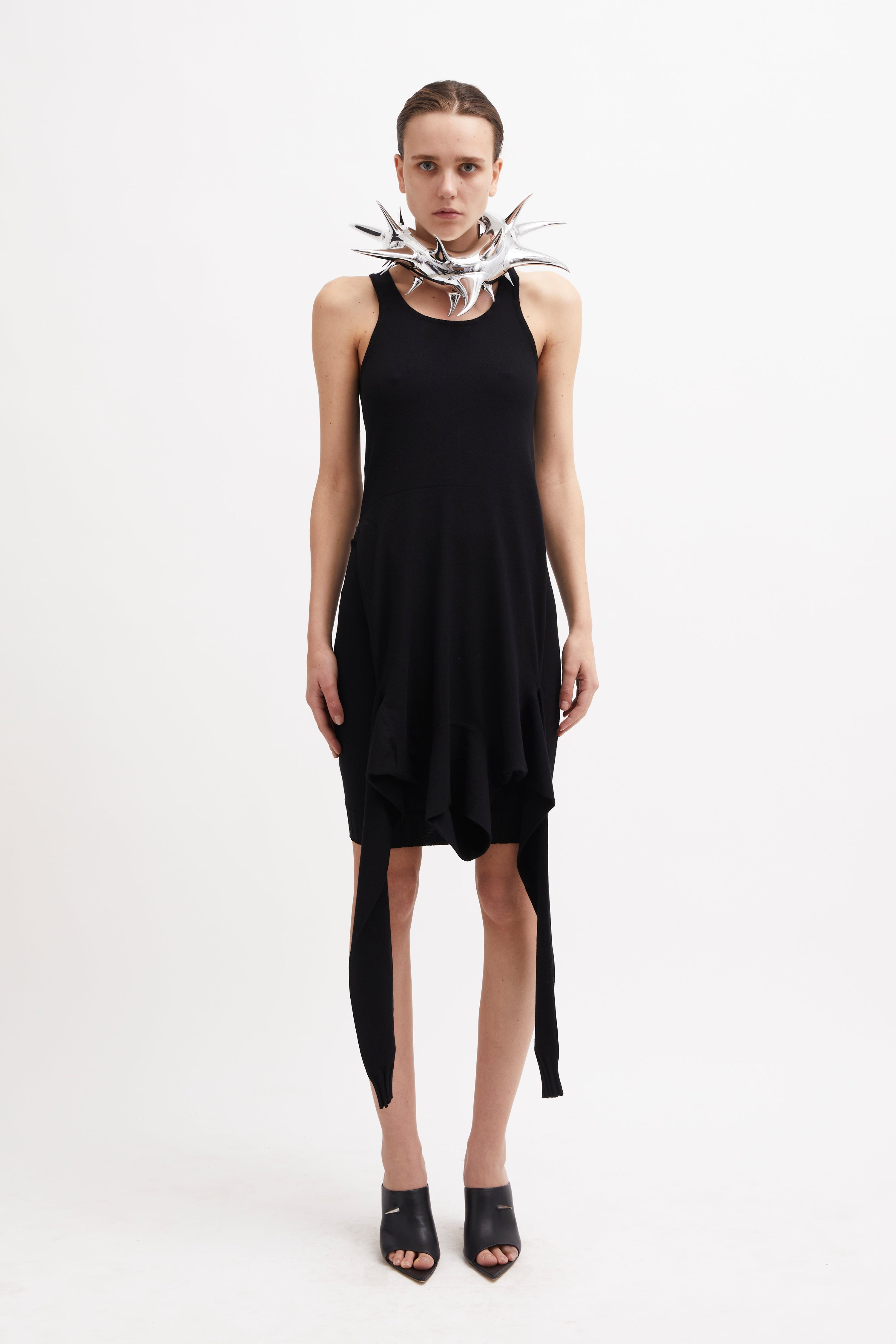 Nasdaq knit dress black