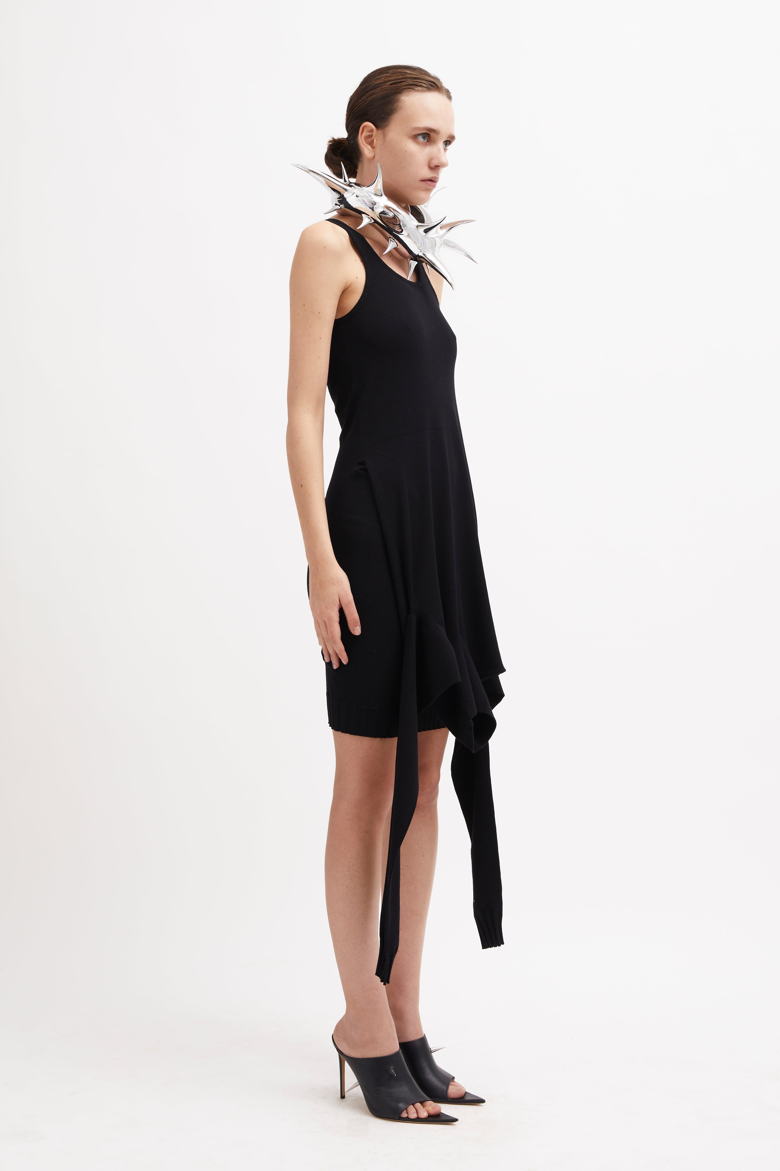 Nasdaq knit dress black