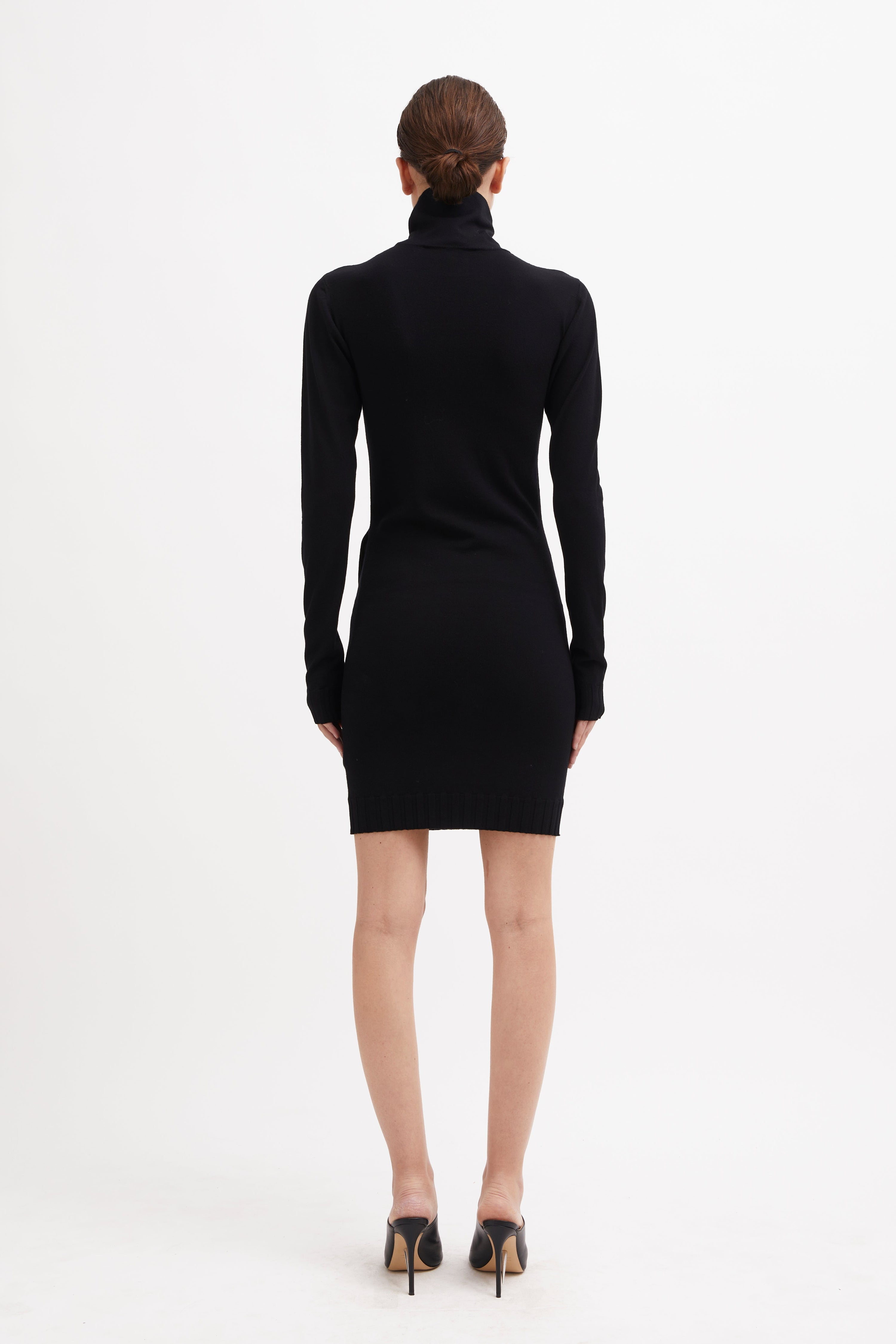 Nasdaq knit dress black