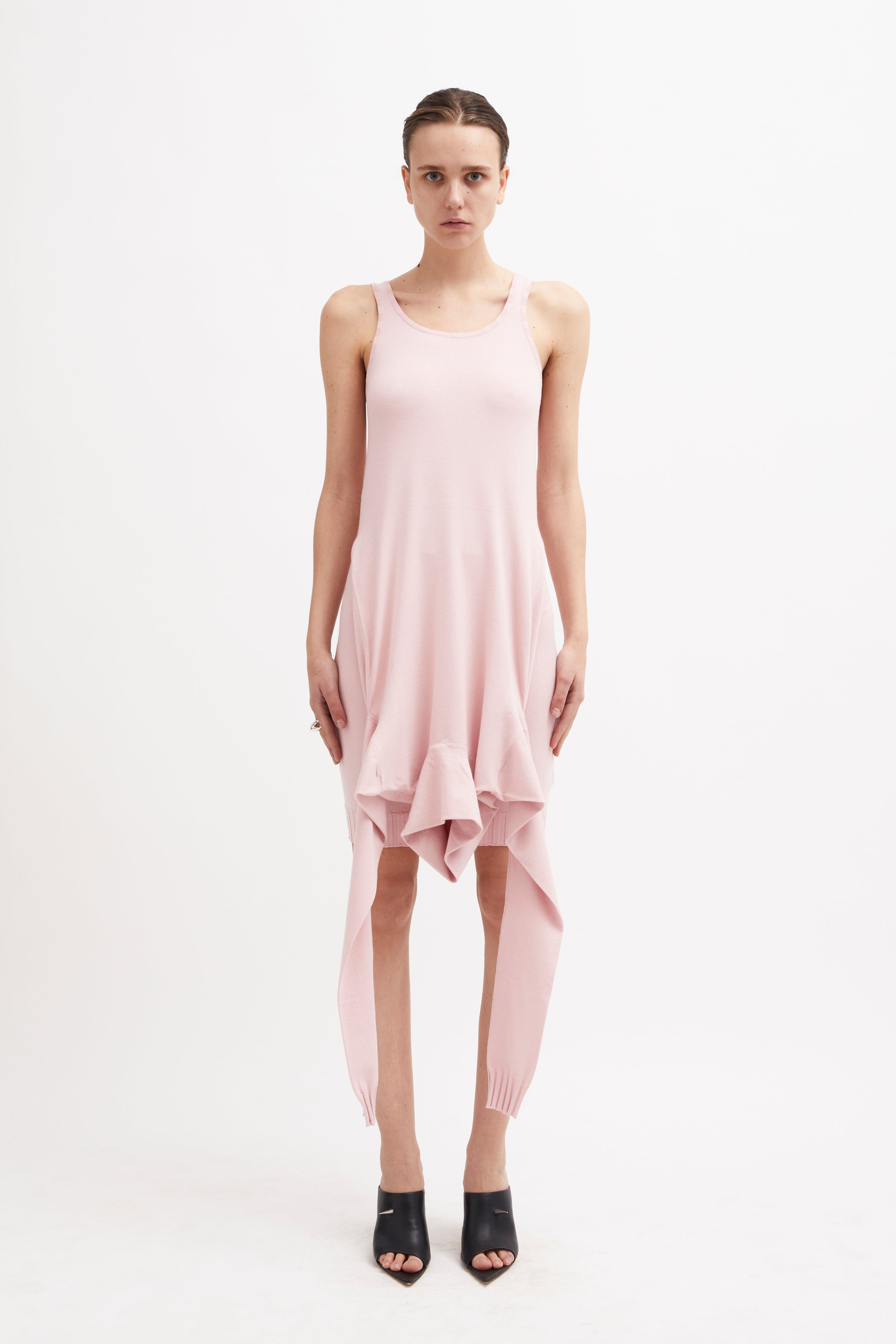 Nasdaq knit dress blush