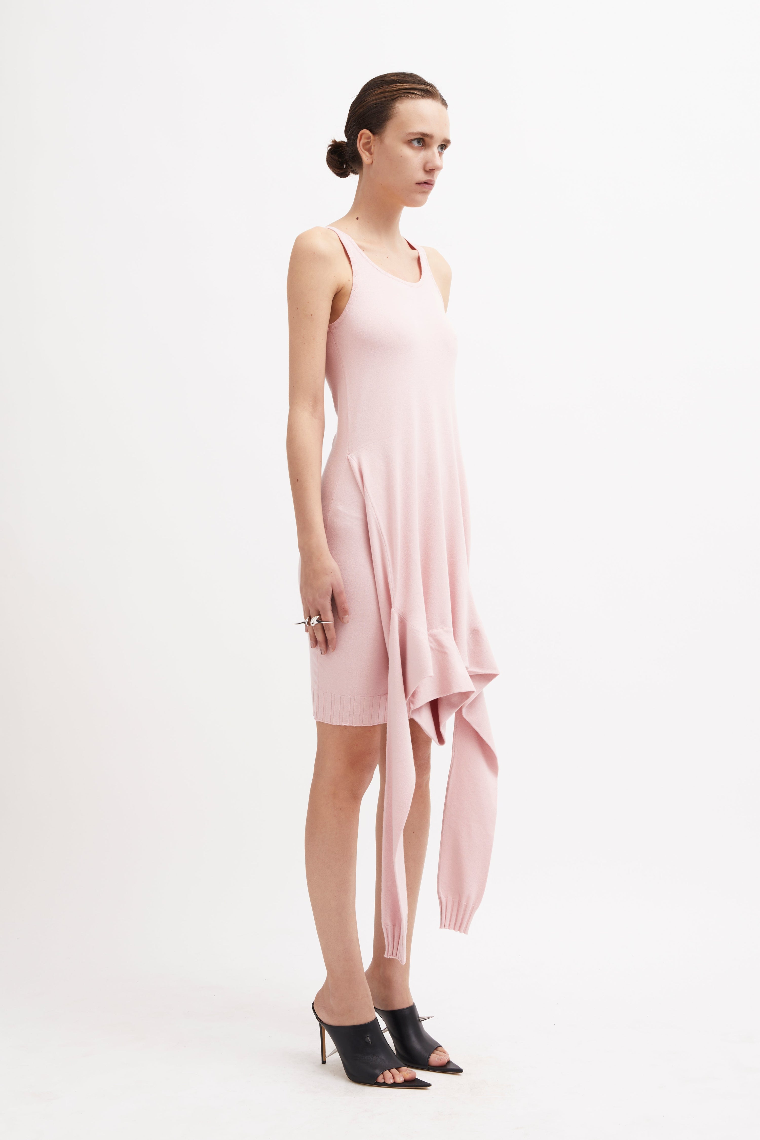 Nasdaq knit dress blush