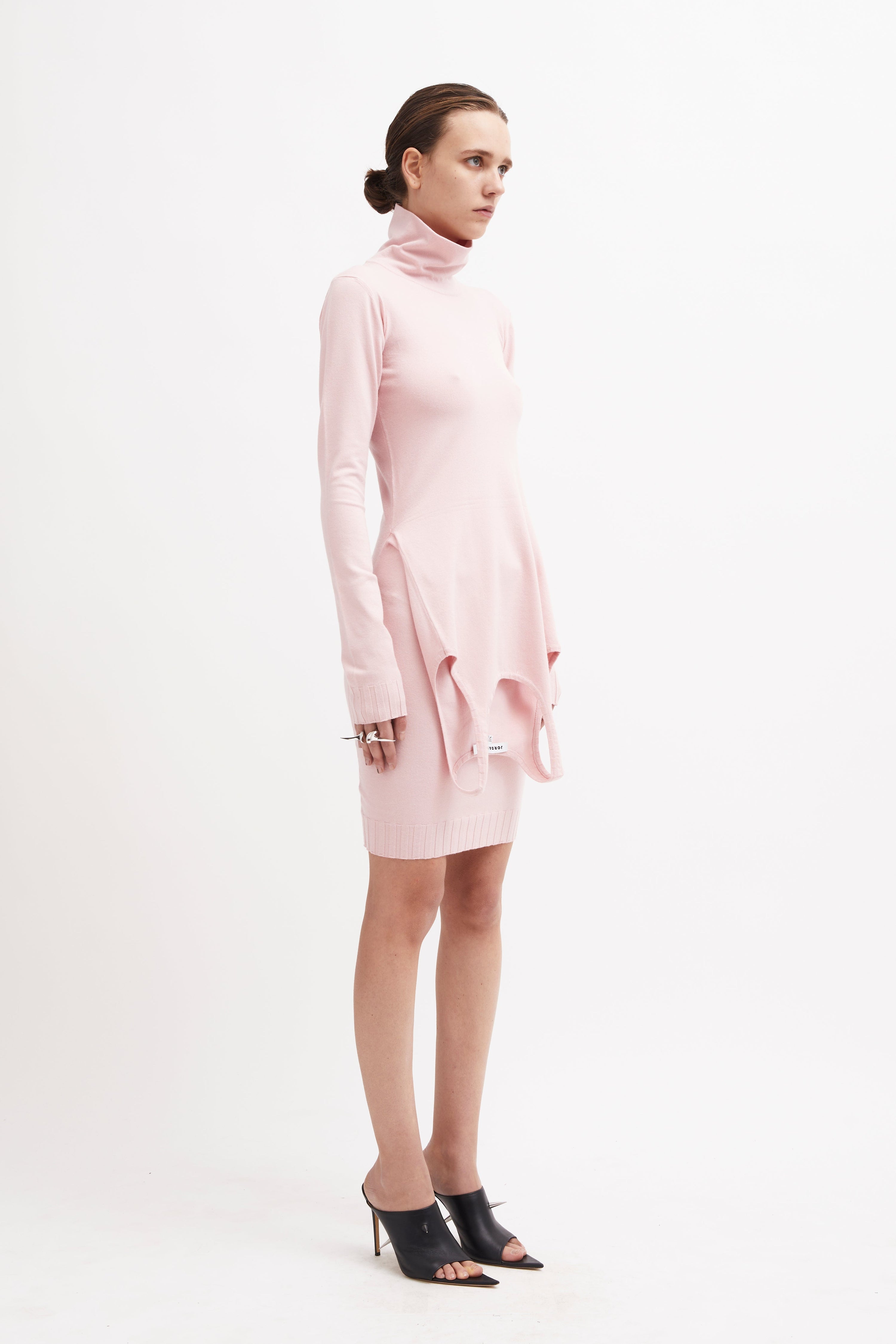 Nasdaq knit dress blush