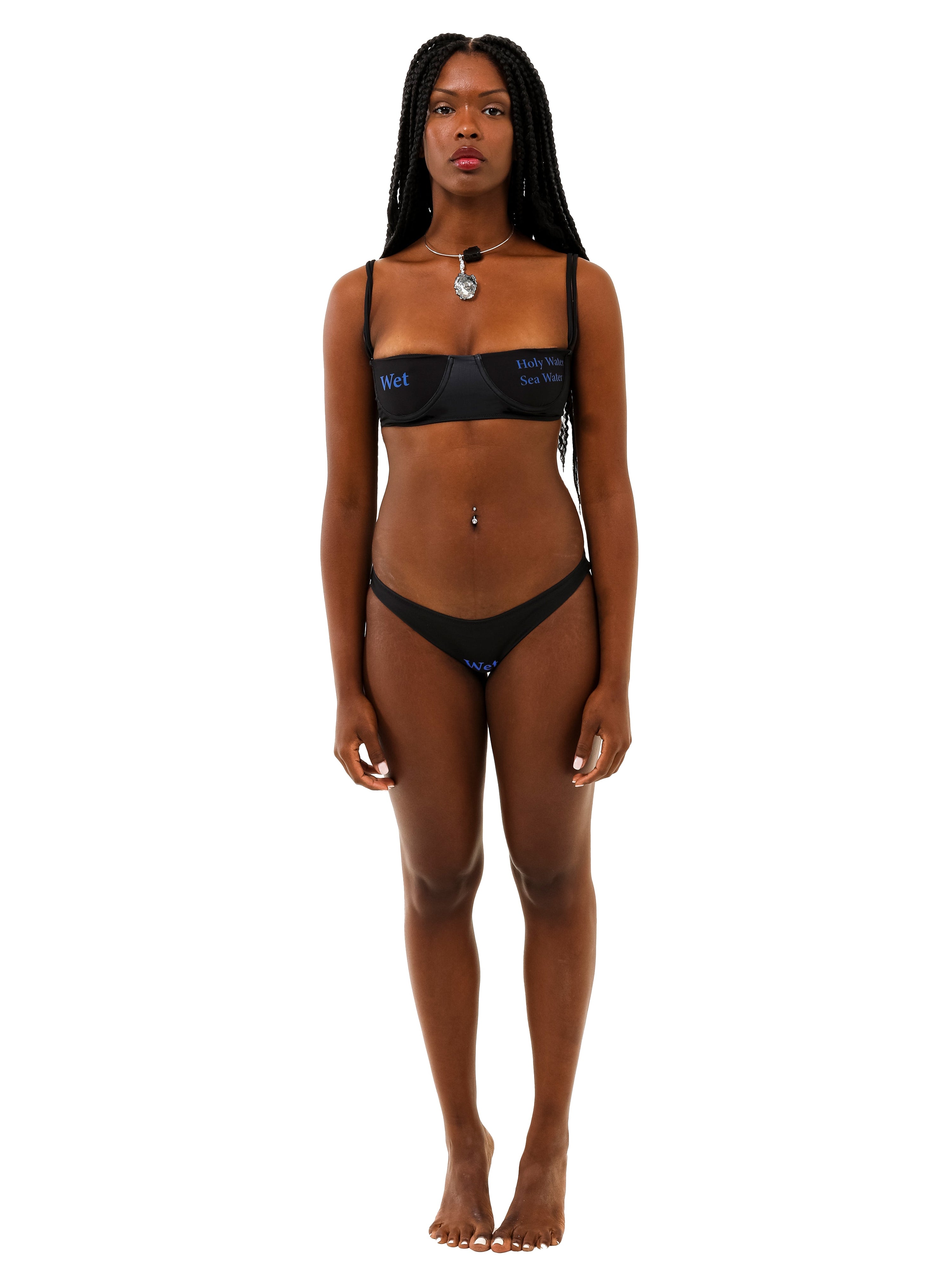 Wet script bikini set