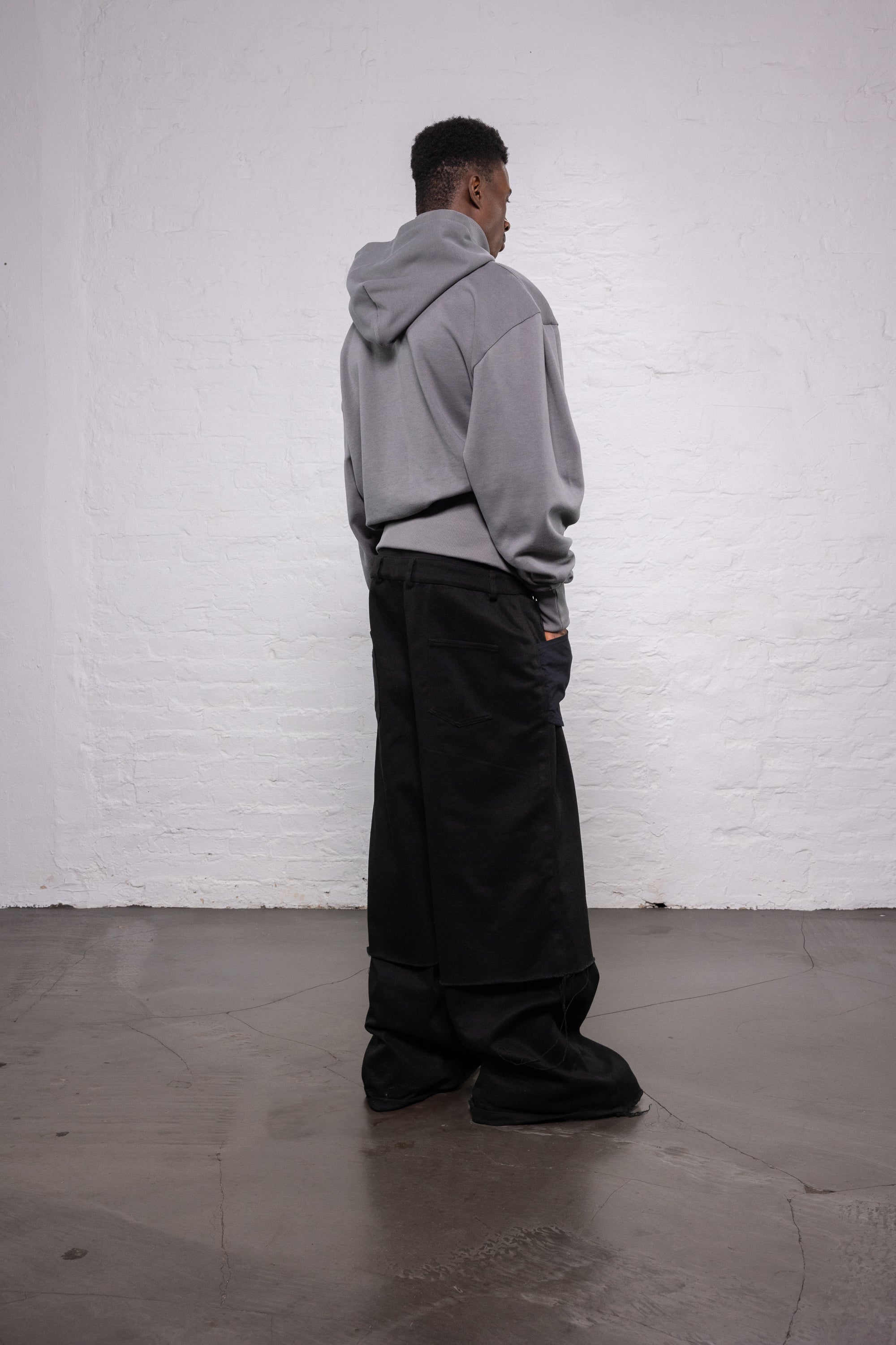 Zip hoodie grey