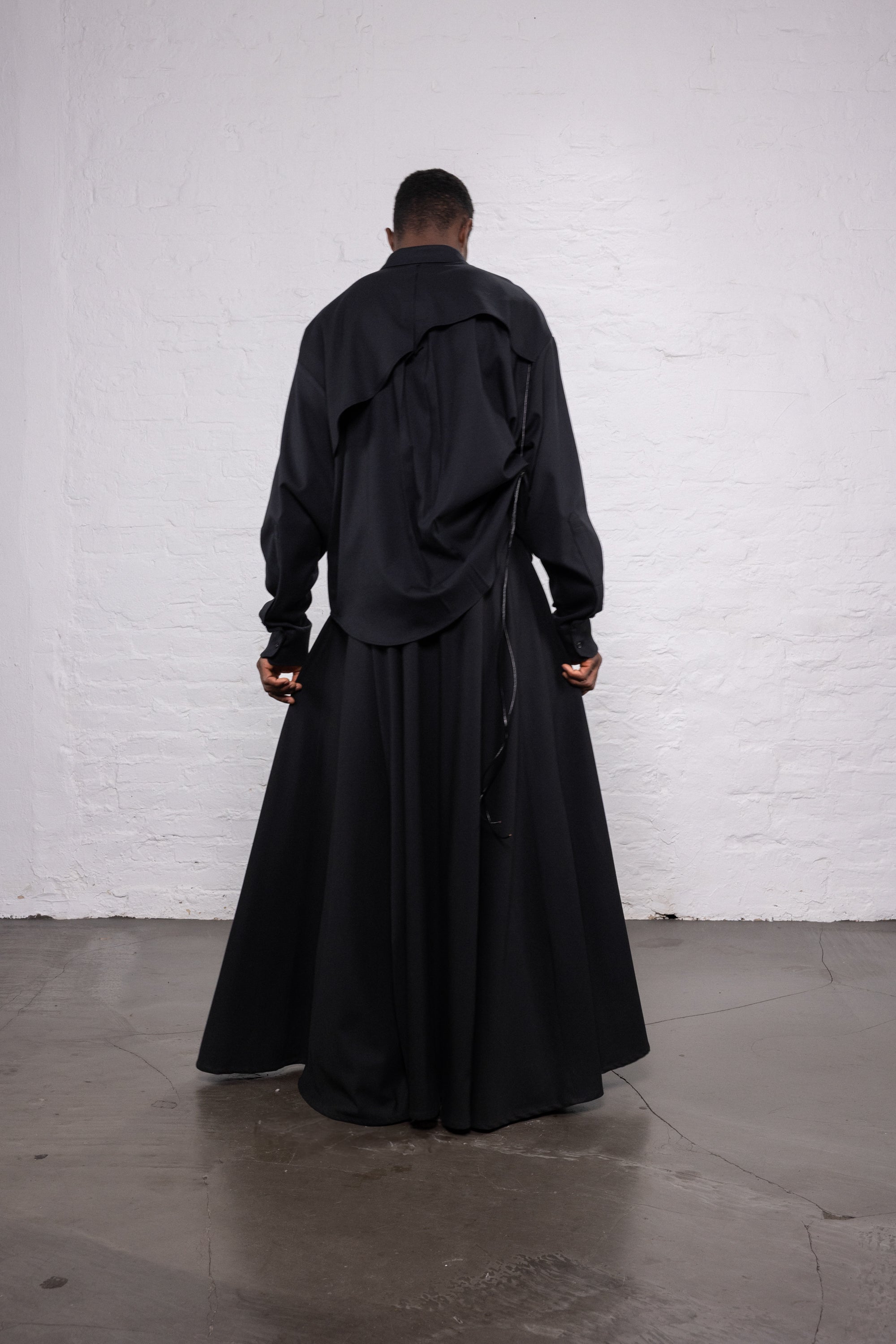 Zip shirt black