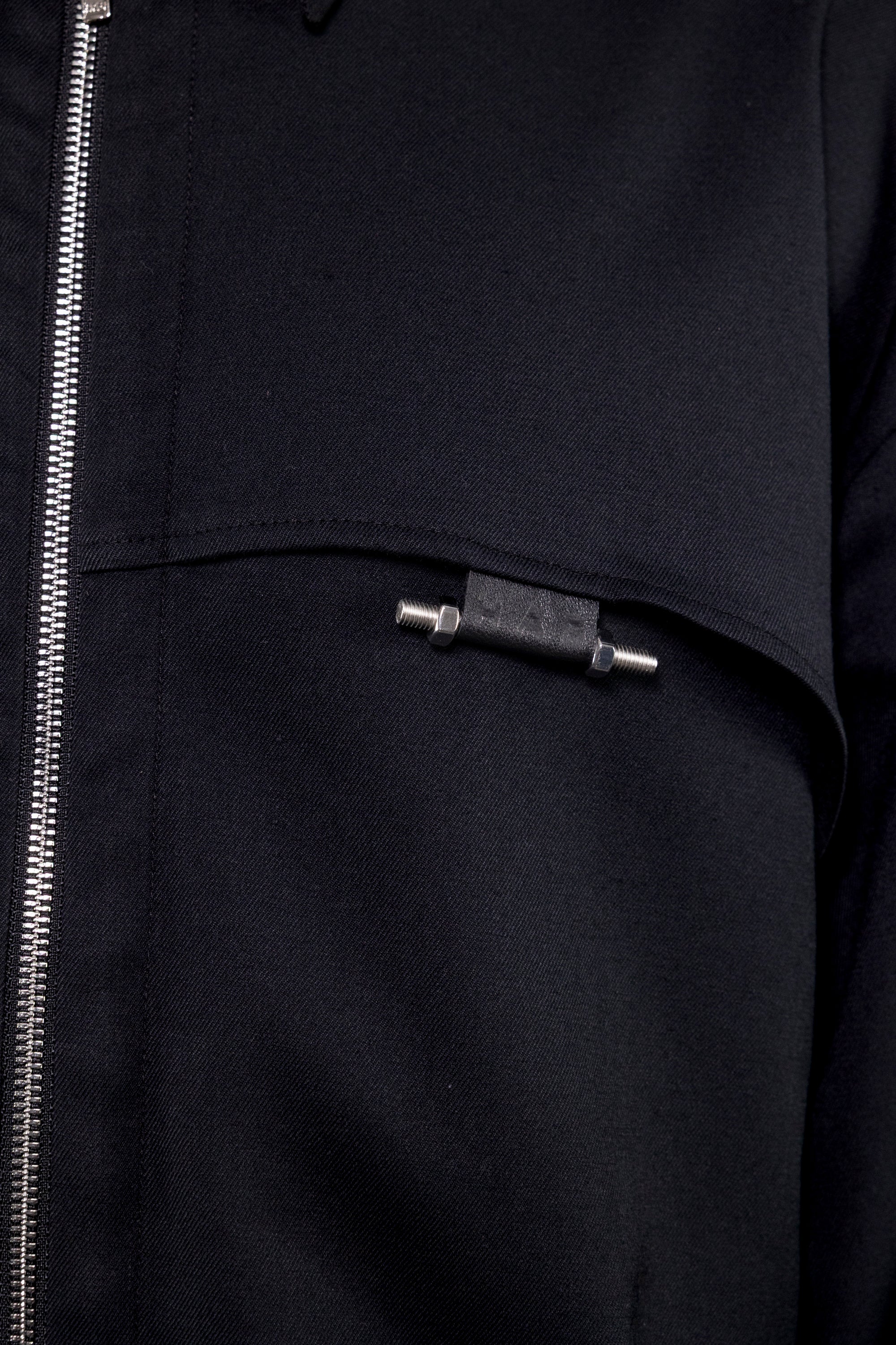 Zip shirt black