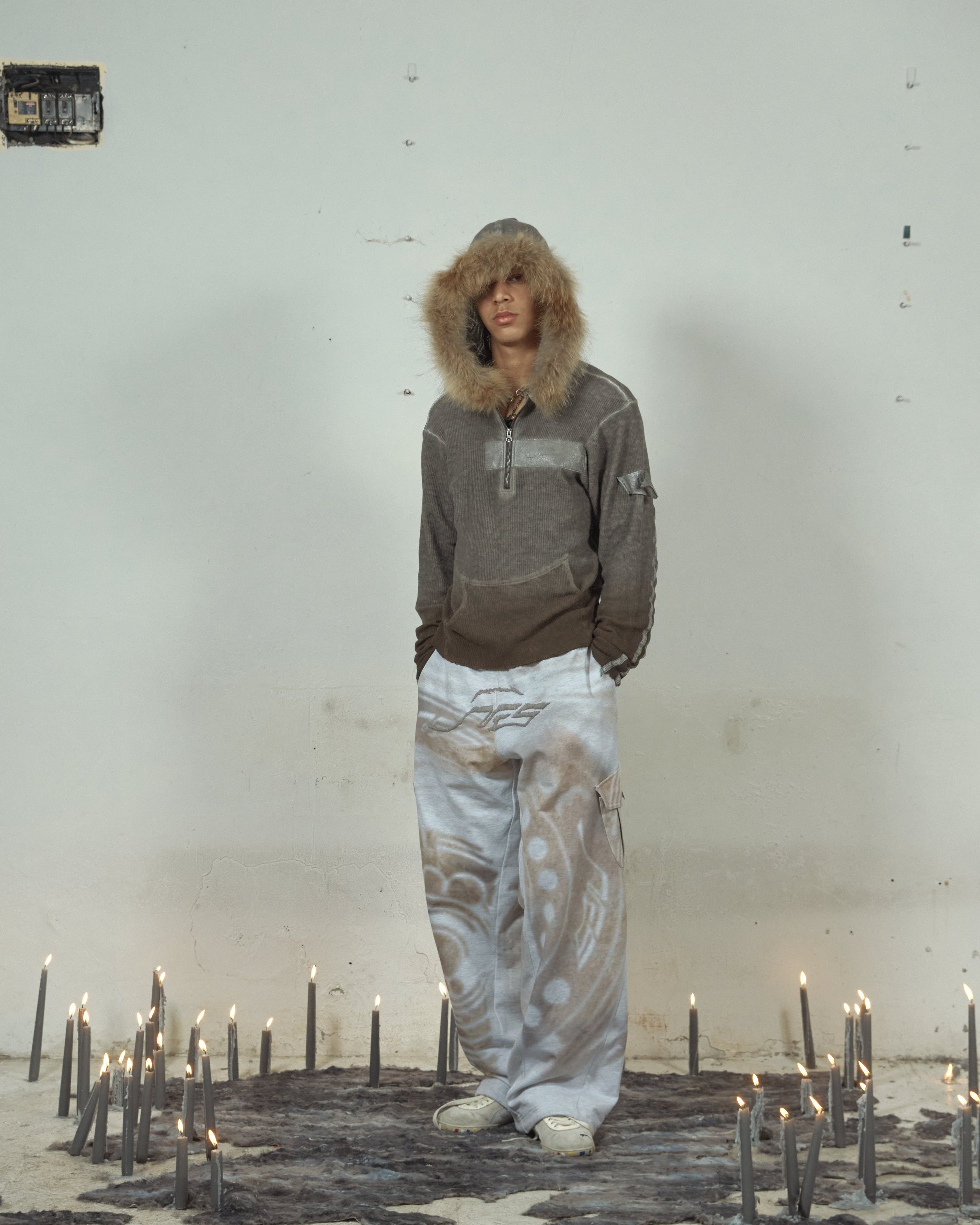 Half zip hoodie
