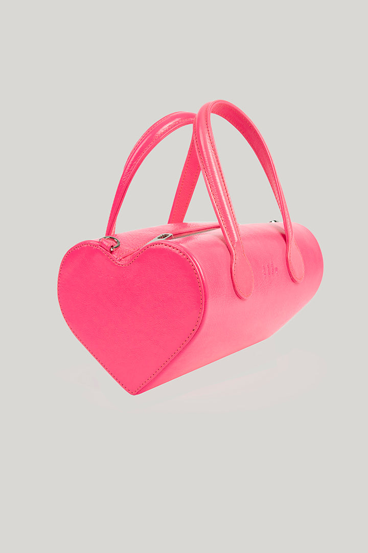 Amor bowling bag neon pink