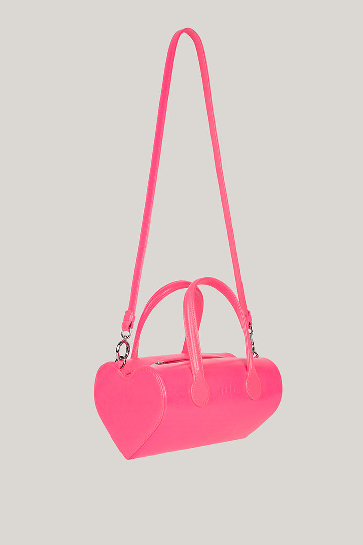 Amor bowling bag neon pink