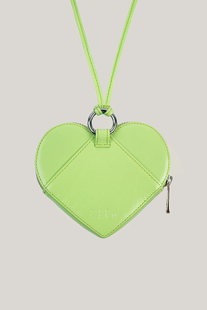 Amor neck wallet lime