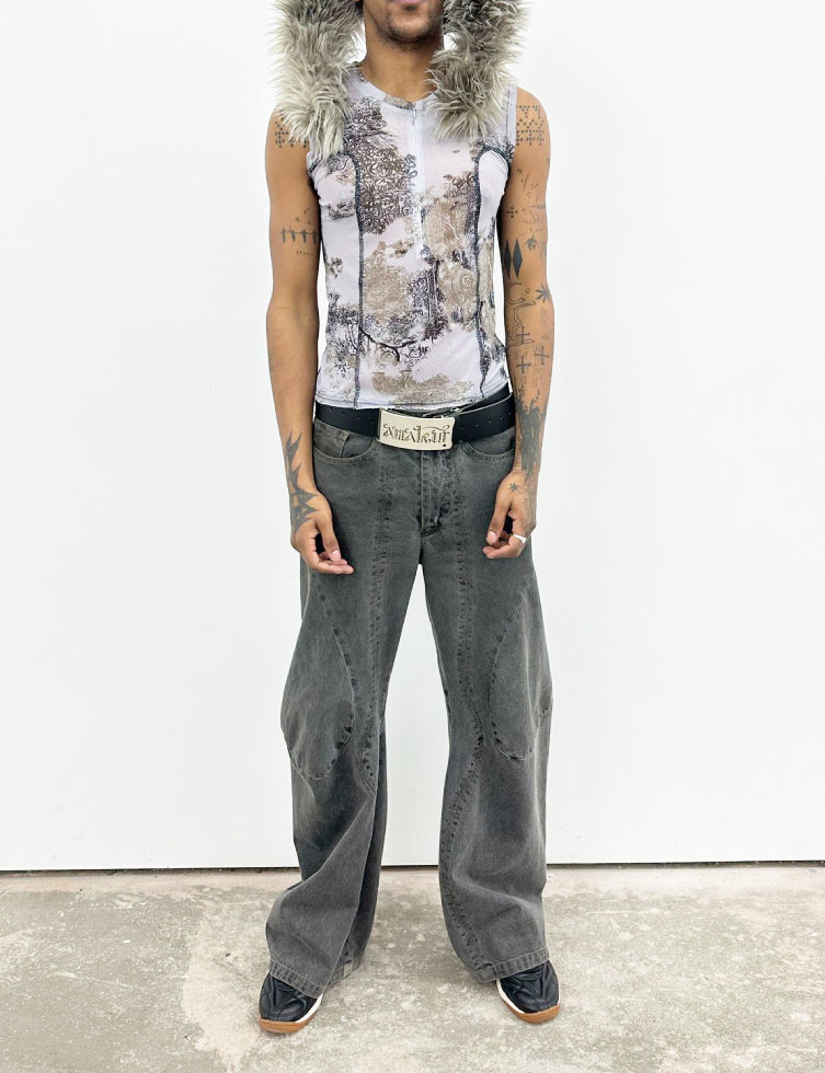 Ben tank white multi