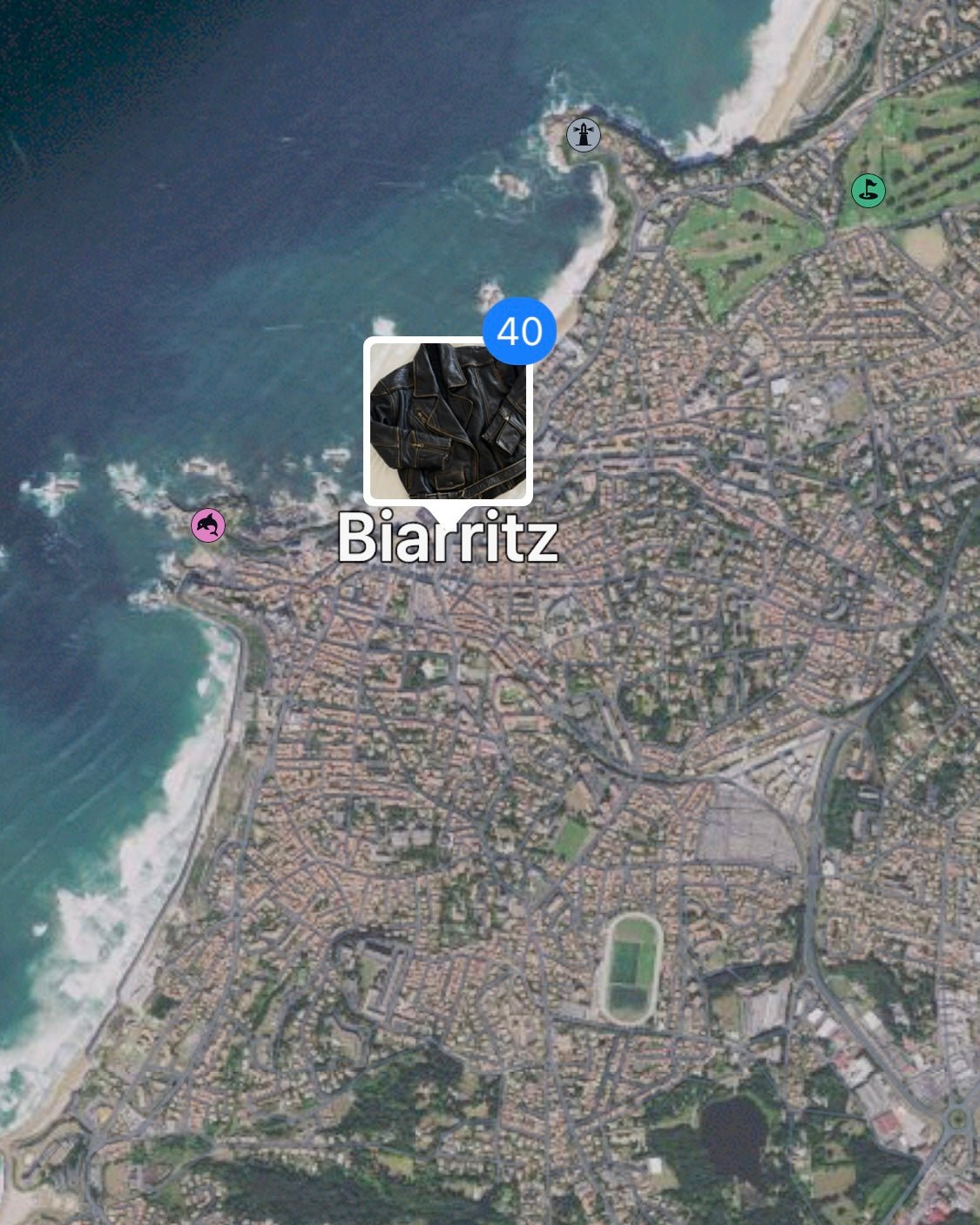Biarritz leather jacket