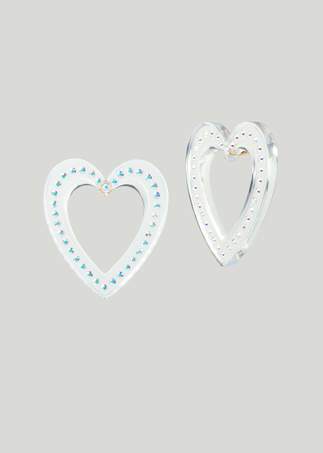 Big heart earrings