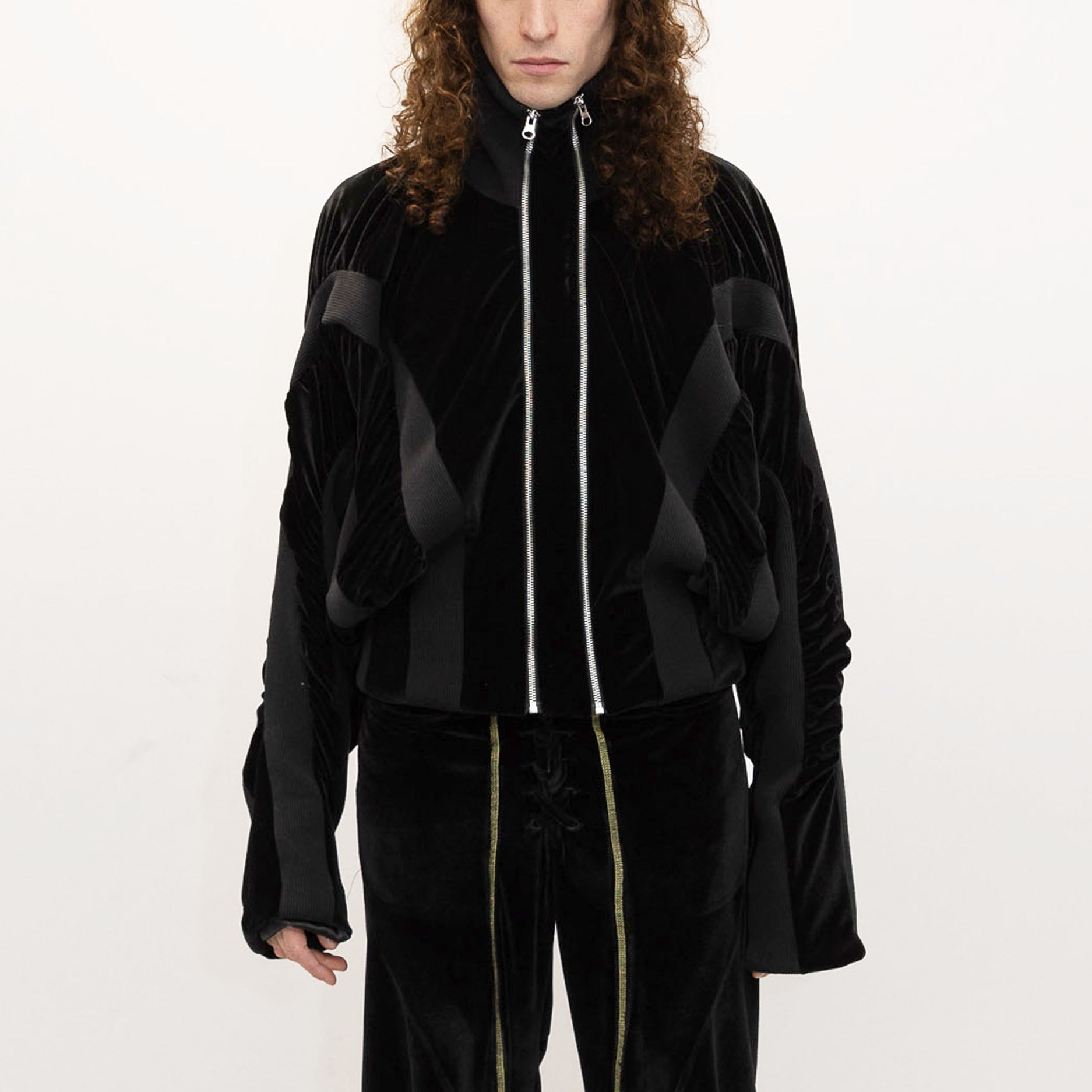 Princess bomber velvet black