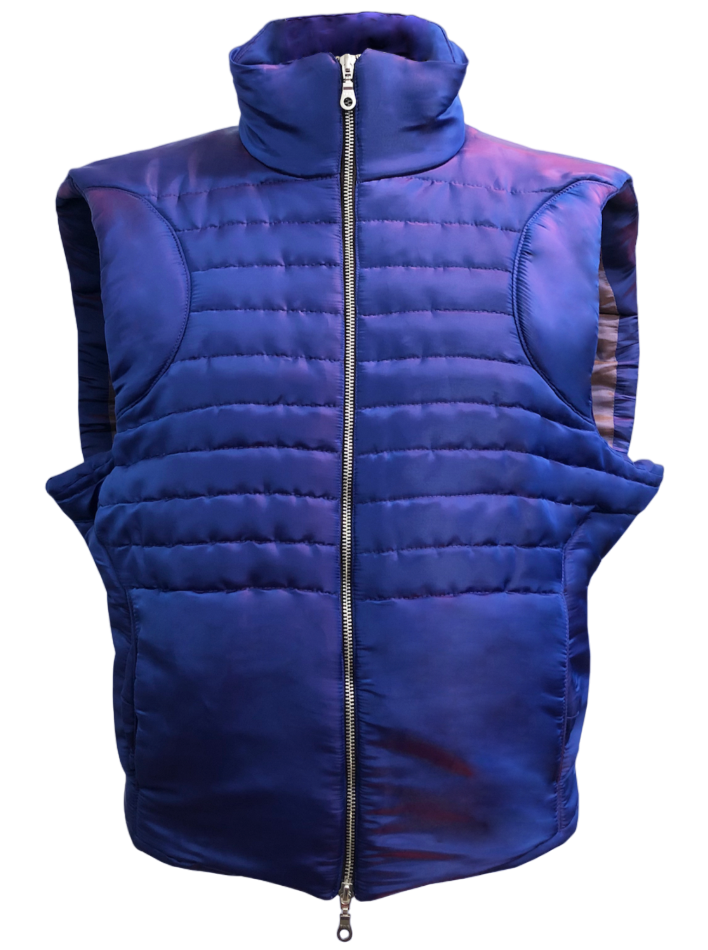 Ss23 blue chromeo quilted vest